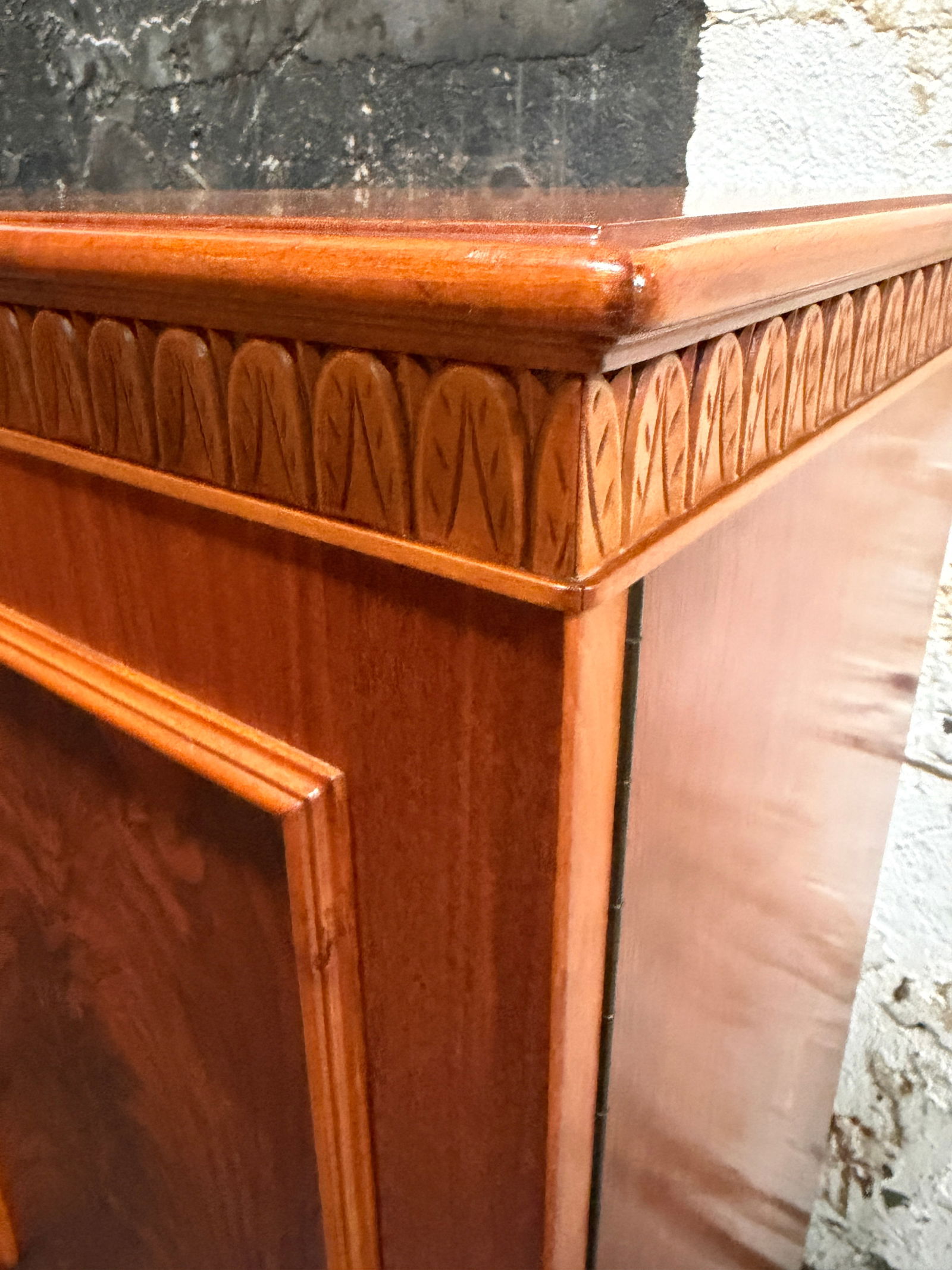 Swedish Grace Hand-Carved Antique Art Deco Bar or Storage Cabinet 1920s - 9