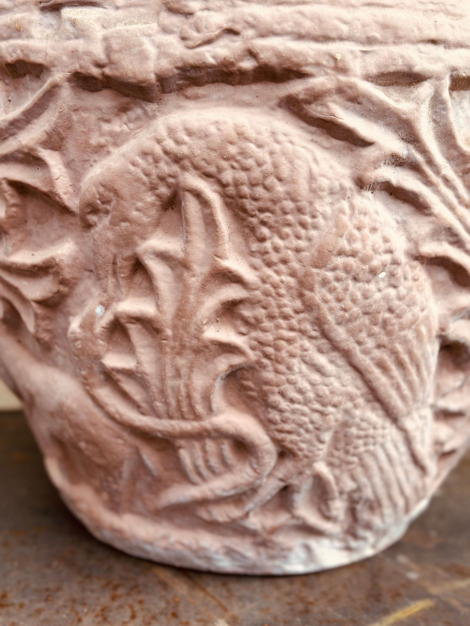 Vintage Italian Tertacotta Tuscan Majolica Planters-a Pair - 12