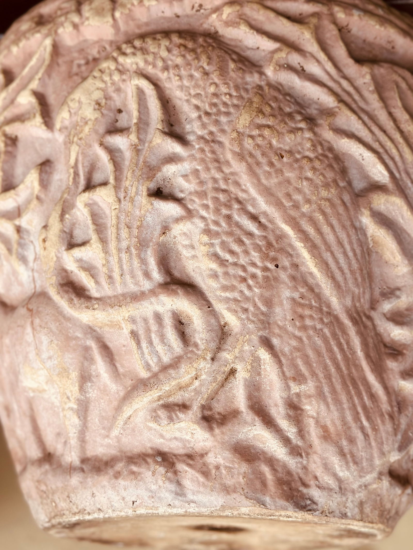 Vintage Italian Tertacotta Tuscan Majolica Planters-a Pair - 6