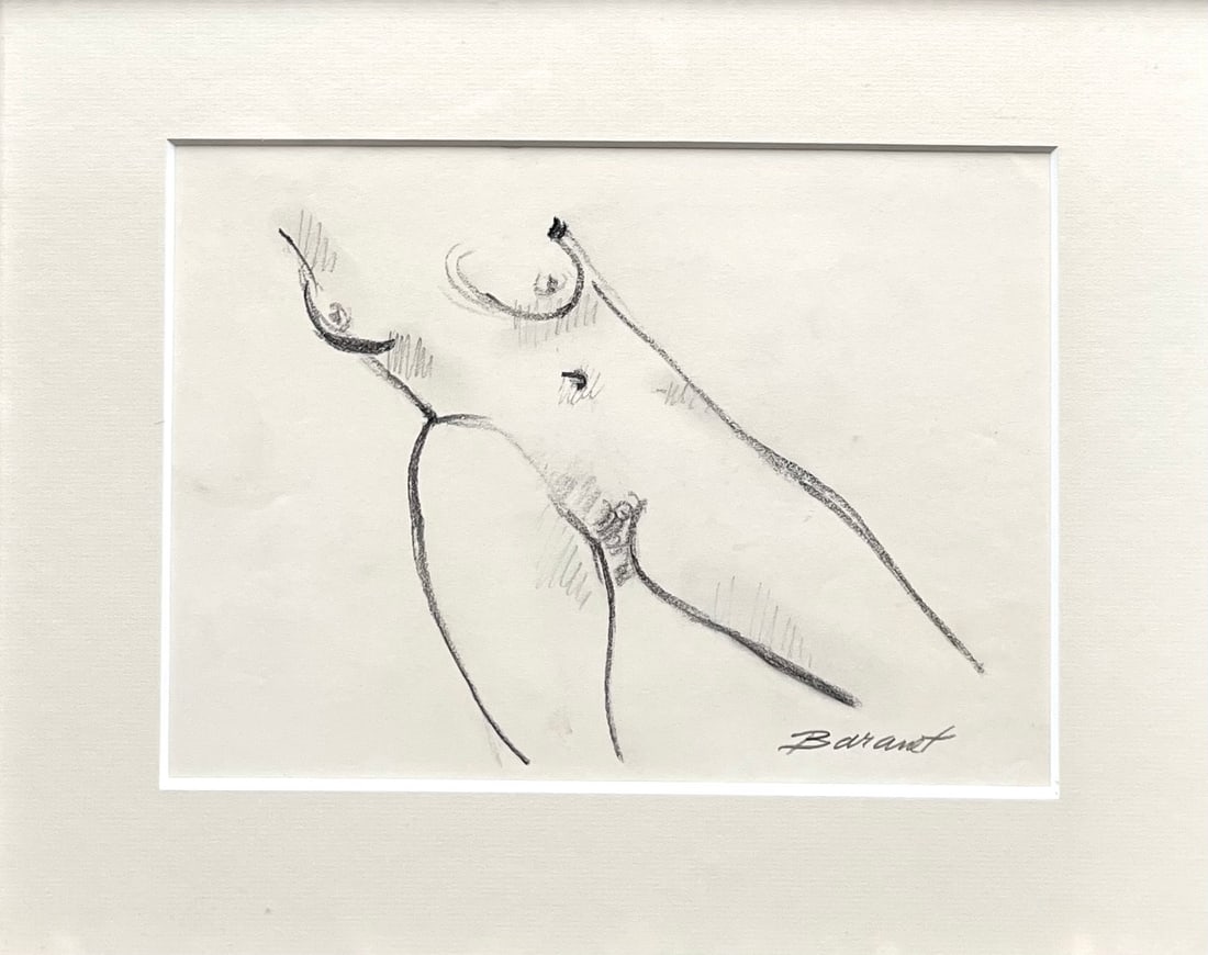 Original Nude Pencil Drawings-Custom Framed-Signed - 6