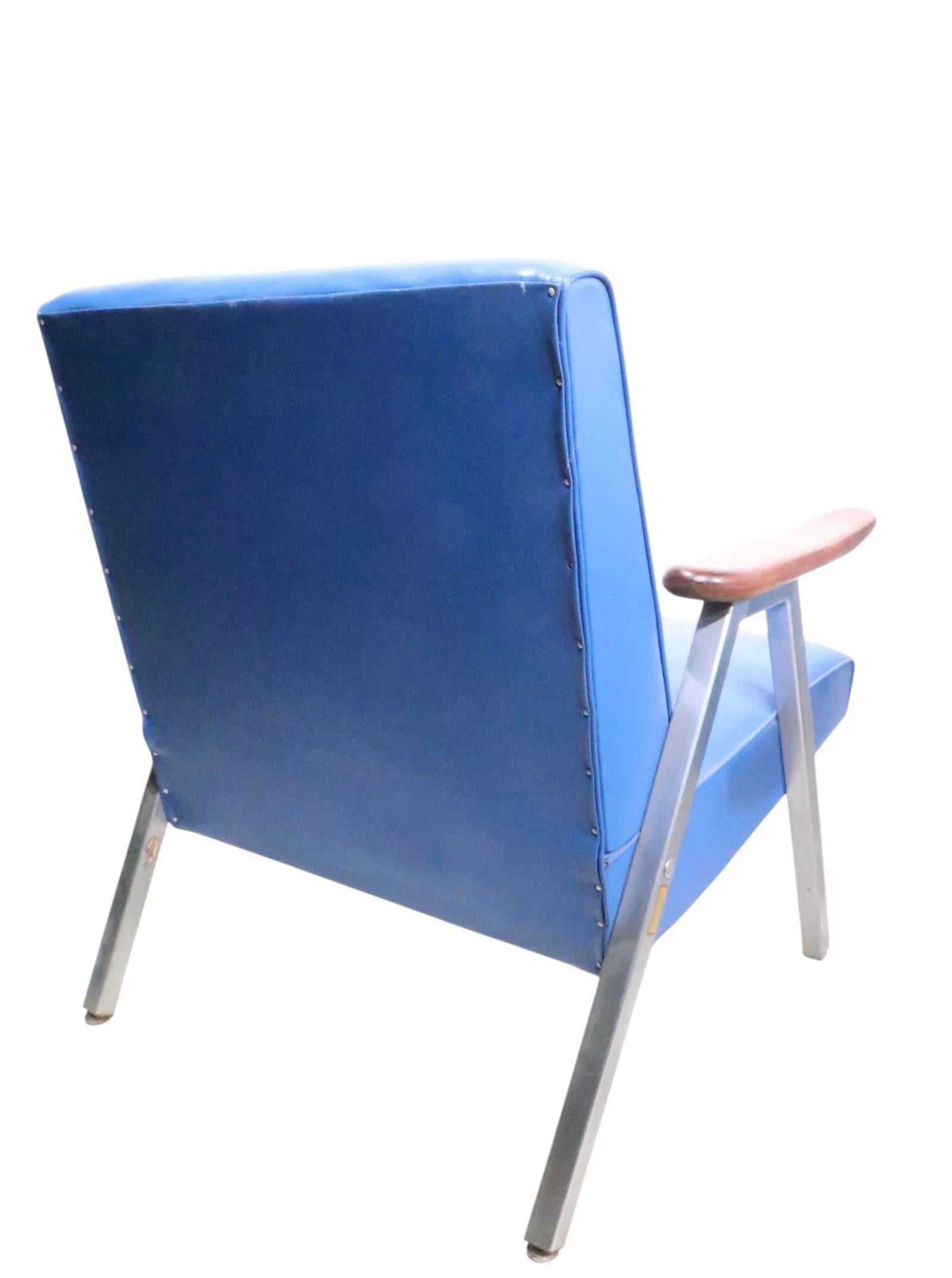 Pr. Mid Century Lounge Chairs by Royal Metal Furniture Company - 12