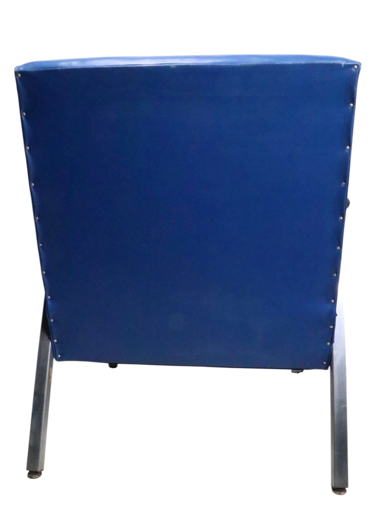 Pr. Mid Century Lounge Chairs by Royal Metal Furniture Company - 13