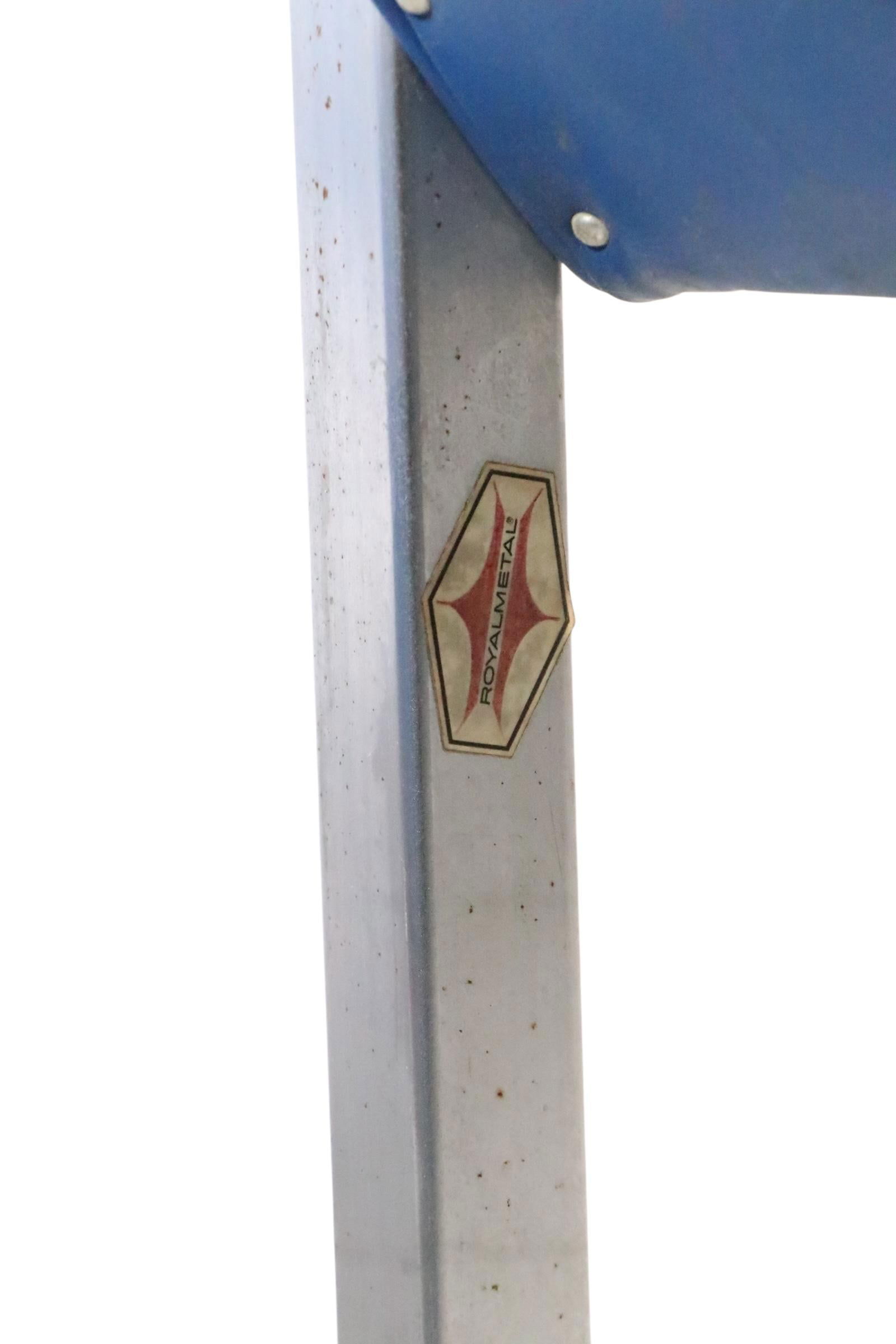 Pr. Mid Century Lounge Chairs by Royal Metal Furniture Company - 15