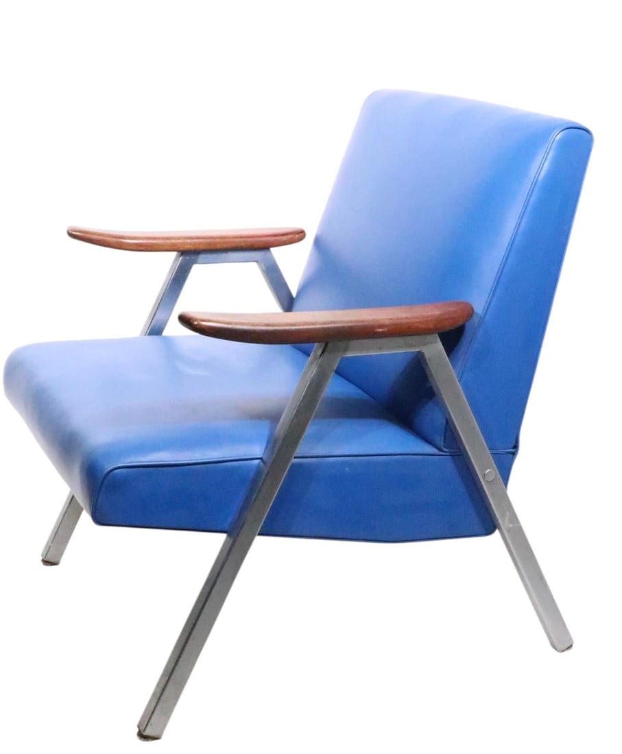 Pr. Mid Century Lounge Chairs by Royal Metal Furniture Company - 2