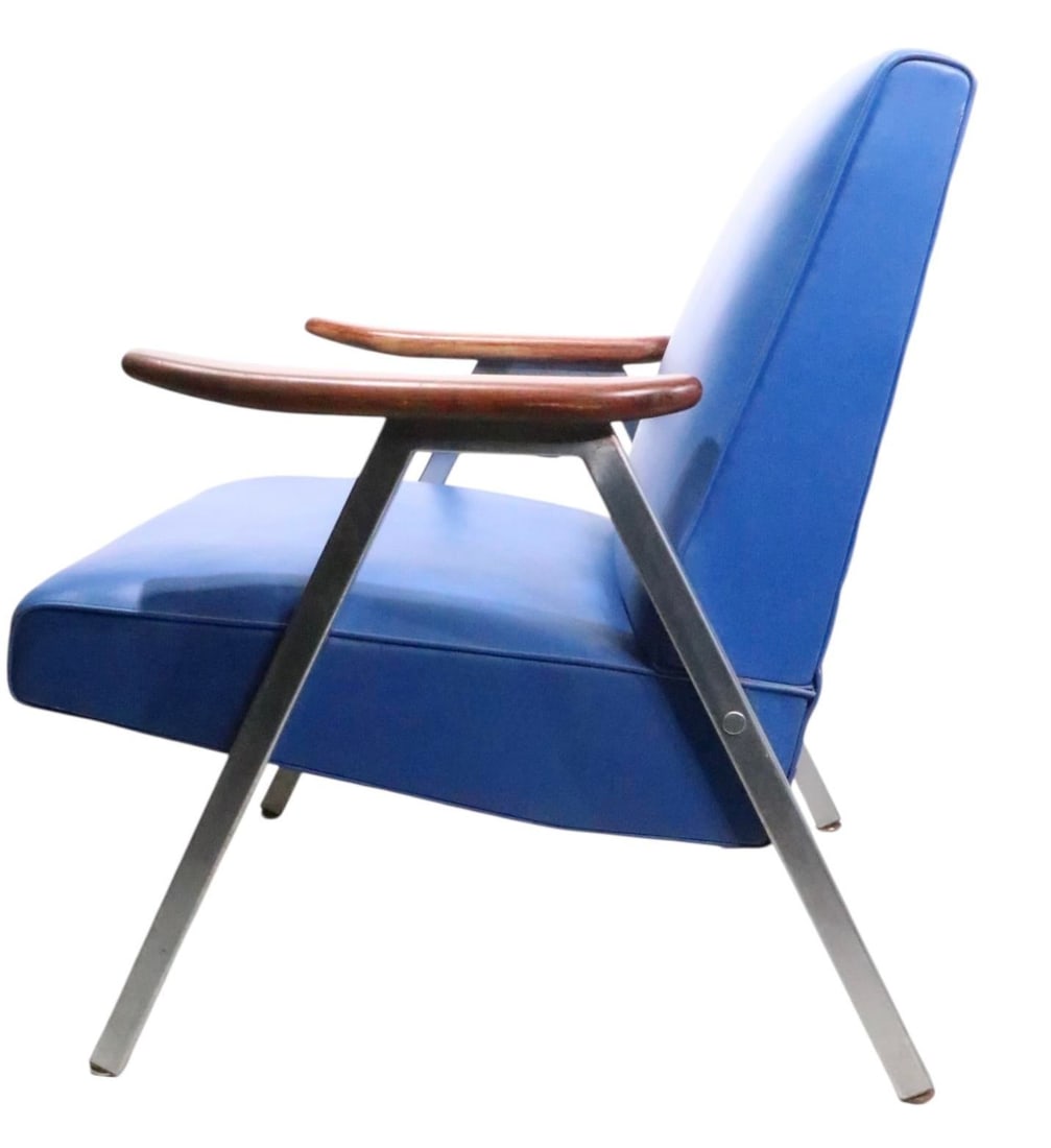 Pr. Mid Century Lounge Chairs by Royal Metal Furniture Company - 9