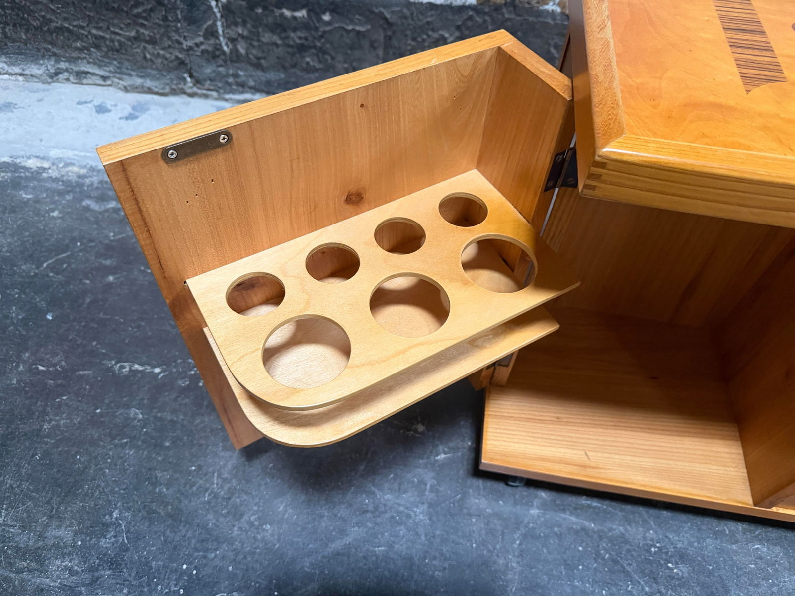 Swedish Grace Art Deco Intarsia Bar Cabinet End Table by Mjölby Intarsia c.1930 - 10