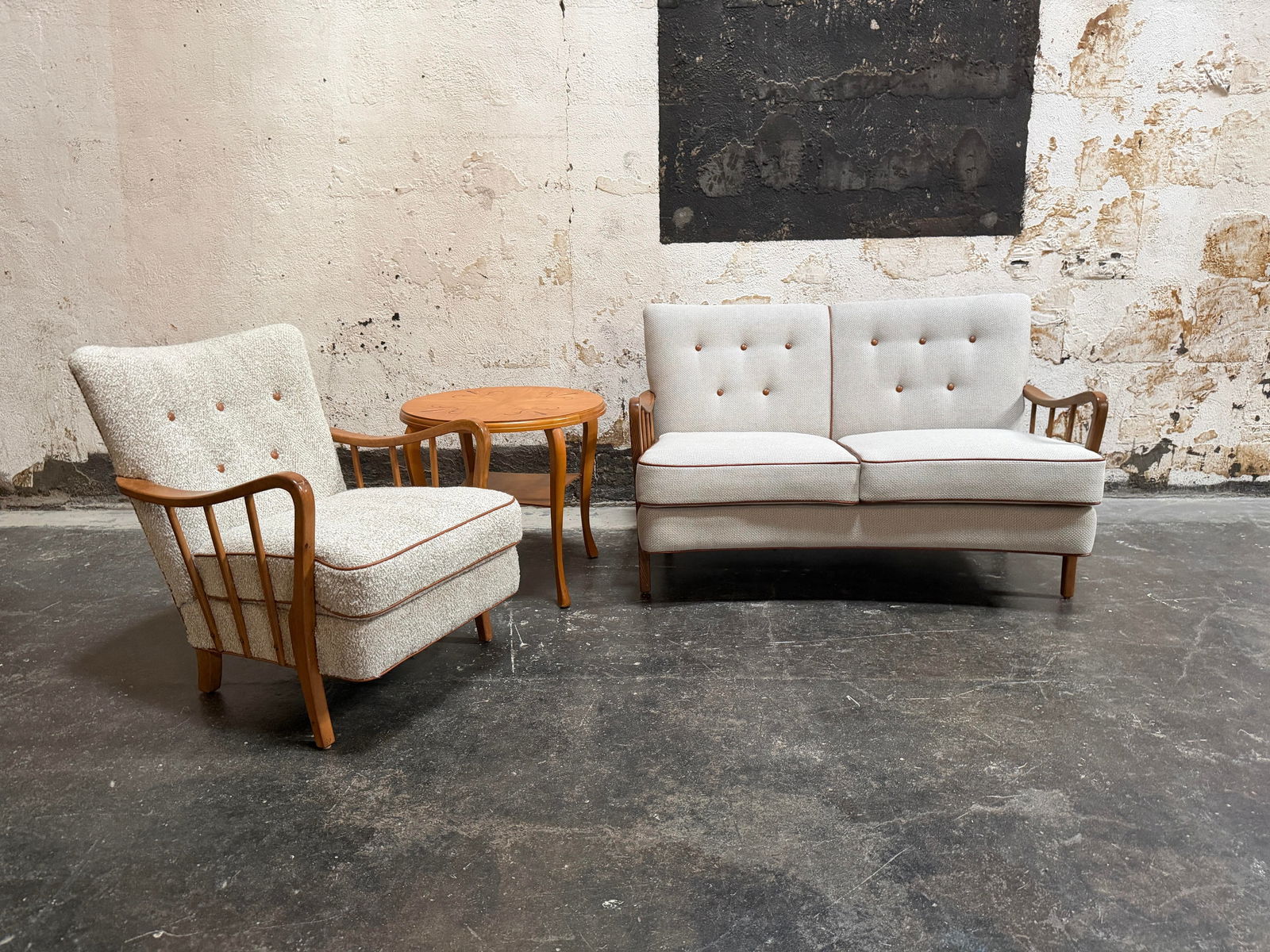 Swedish Grace Art Deco Marquetry Inlay End Table by Mjölby Intarsia C. 1930s - 7