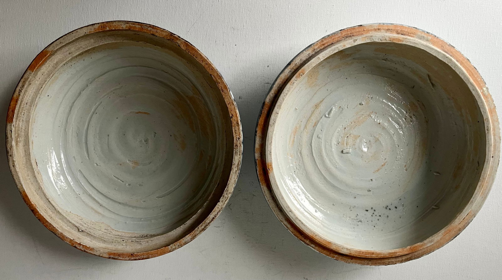 Antique Chinese Ming 9" Blue & White Porcelain Box - 6