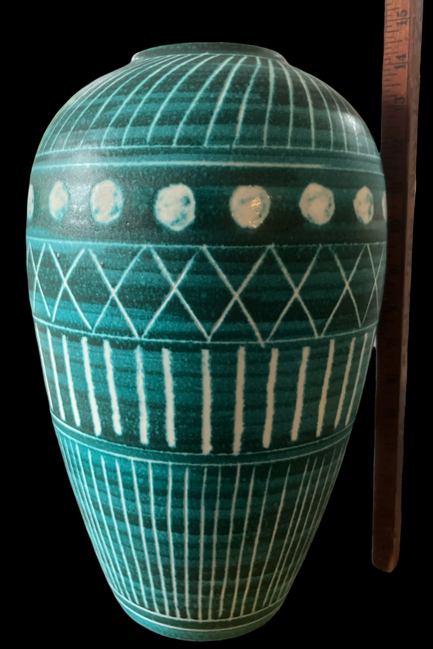 Aerin Calinda Tall Tapered Vase – Hand-Thrown Italian Pottery, New in Box 14"h X 9"w - 7