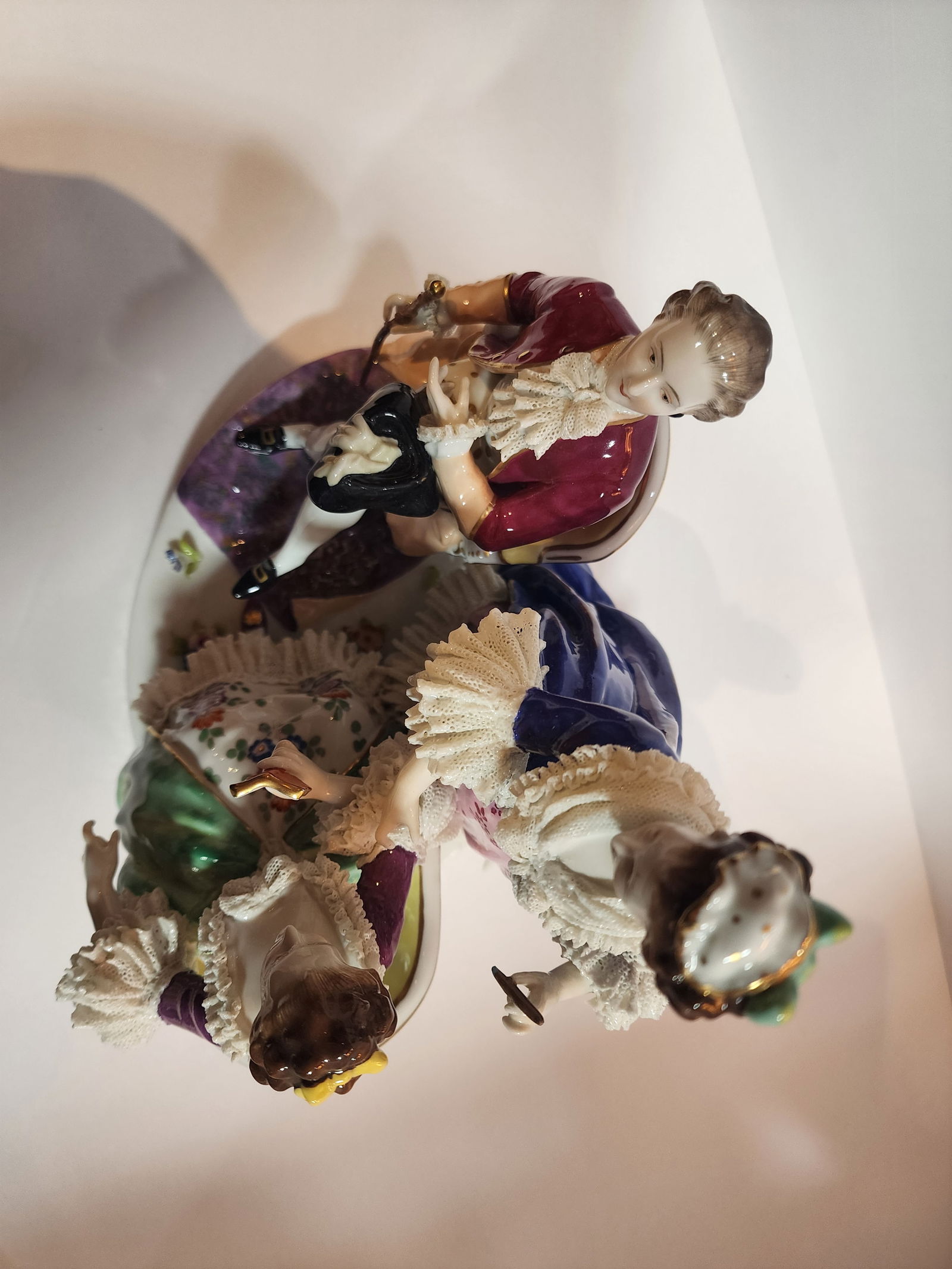 19th Century Dresden Lace La' Toilette Porcelain Figurine - 10