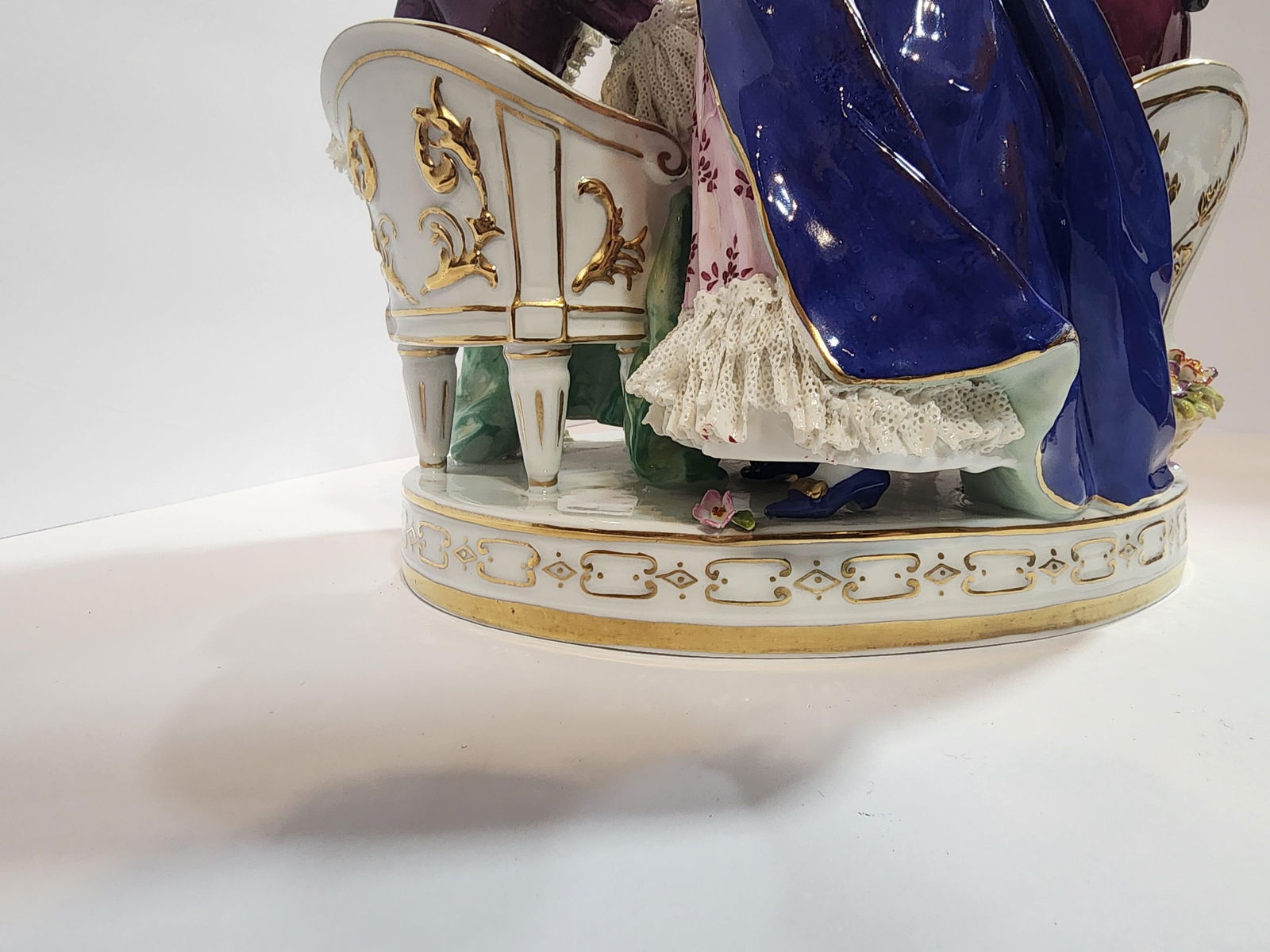 19th Century Dresden Lace La' Toilette Porcelain Figurine - 2