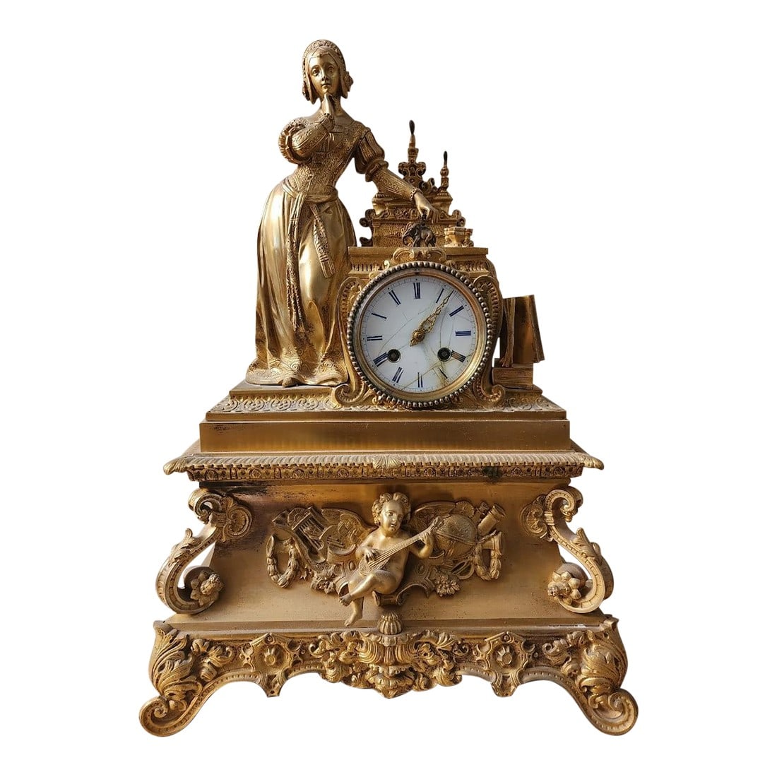 19th Century Incredible Gilt French Mantle Clock (1 of 5)