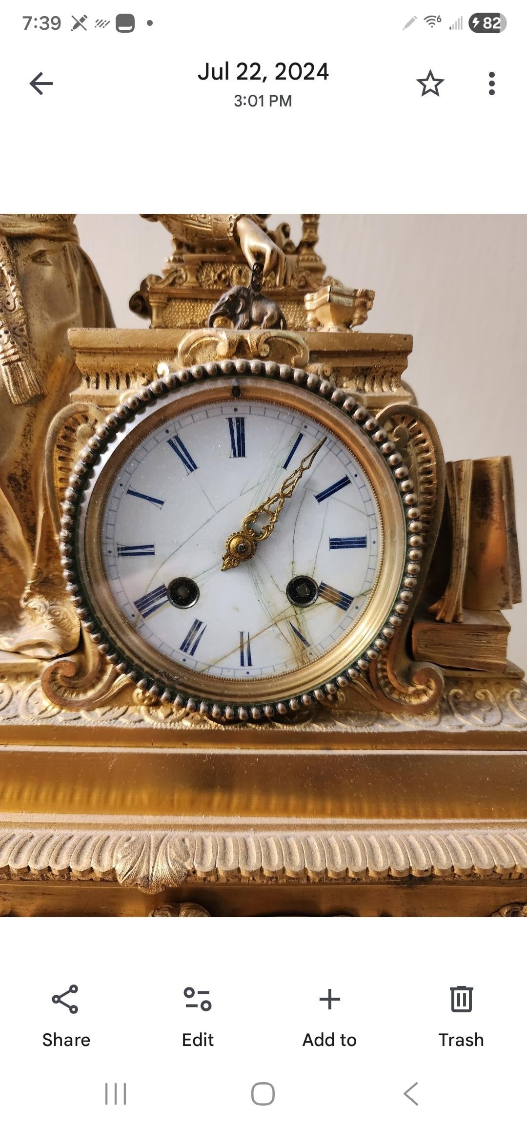 19th Century Incredible Gilt French Mantle Clock - 2