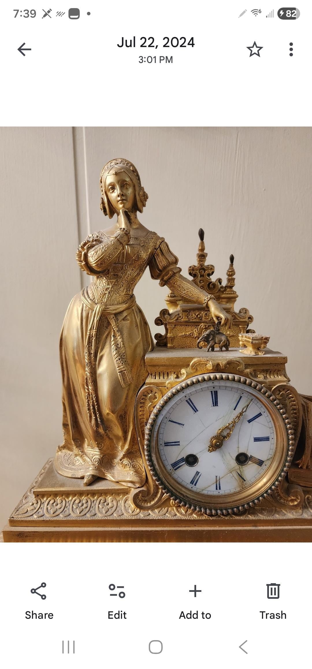19th Century Incredible Gilt French Mantle Clock - 3