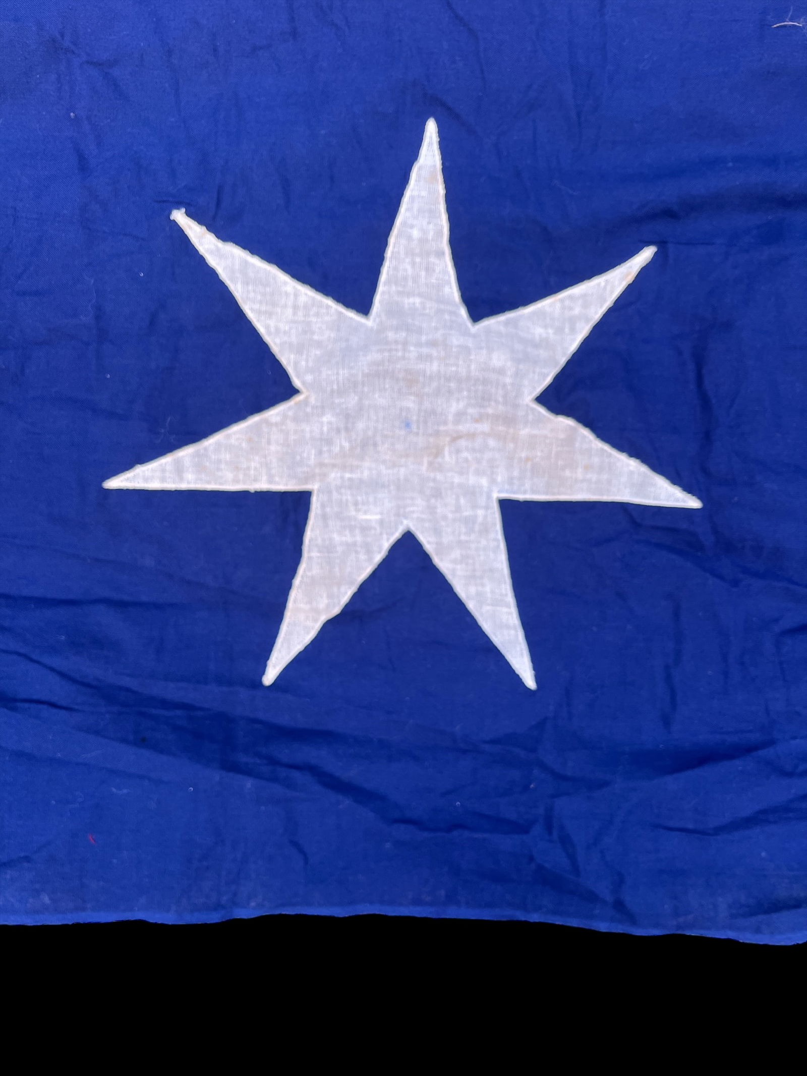 Hand-Sewn Oversized Australia Flag – 115" X 54" – Early 20th Century Textile Maritime or - 6
