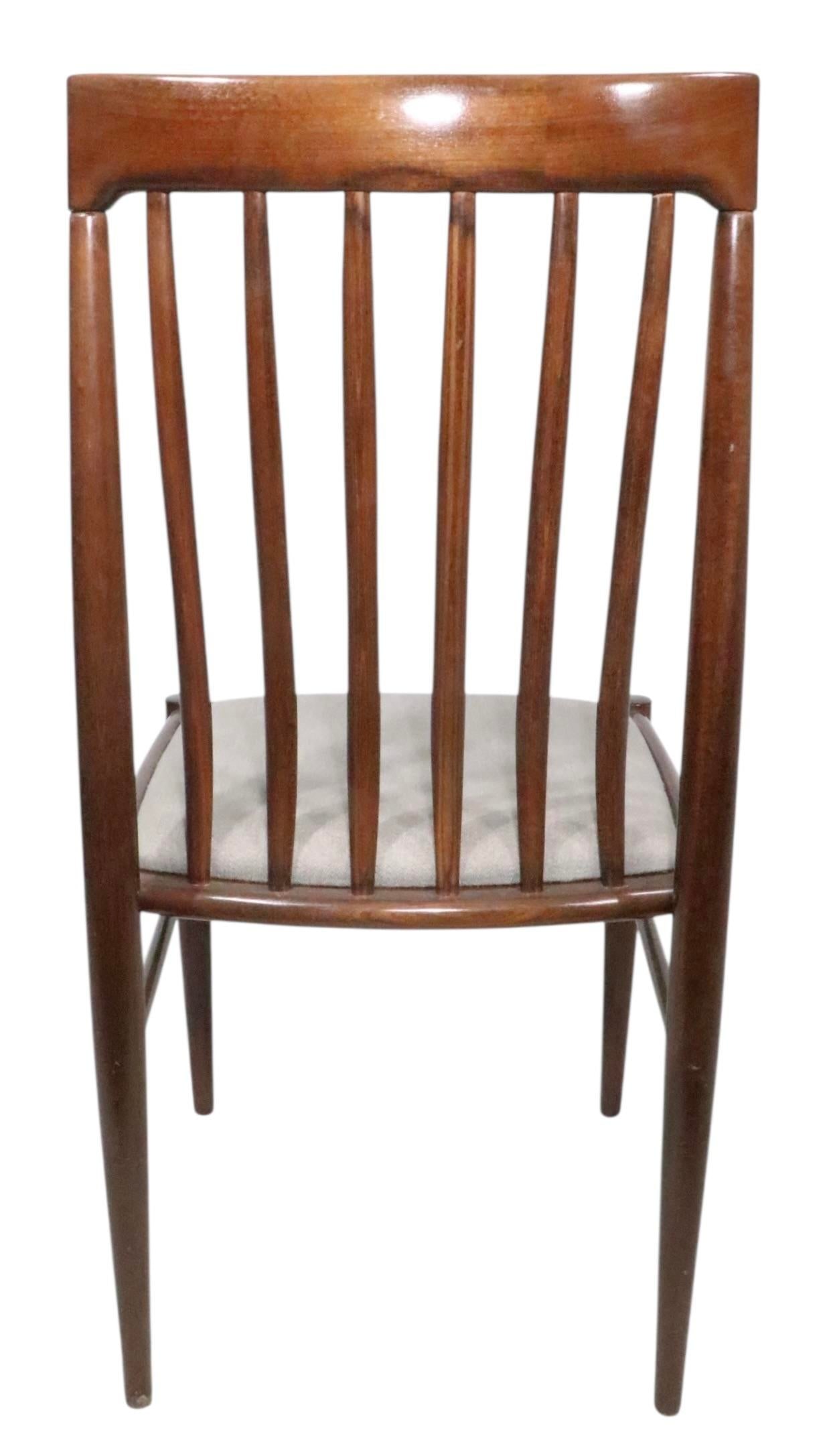 Set of Six Mid Century Danish Modern Dining Chairs by H. W. Klein for Bramin Mobler - 10