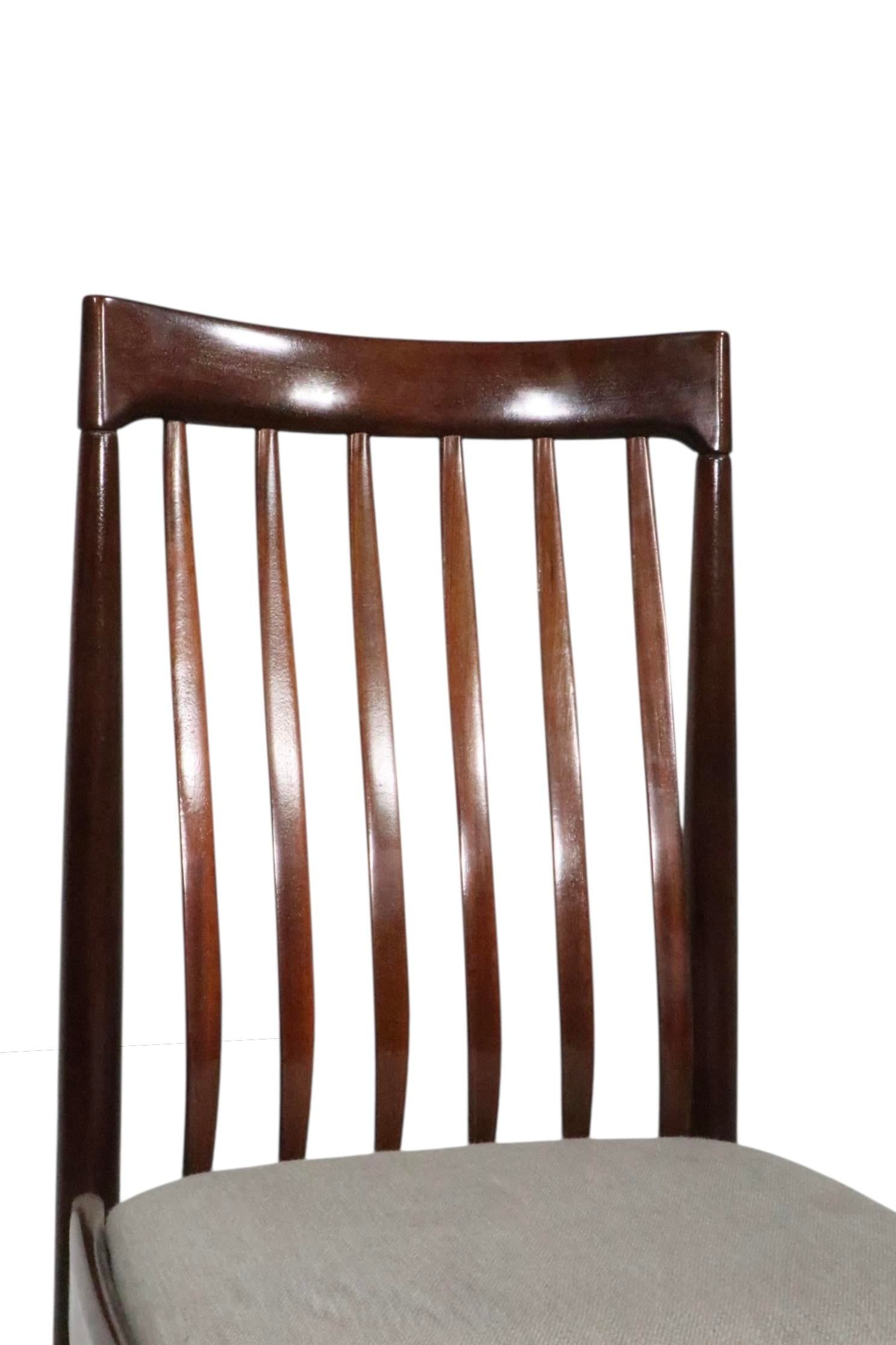 Set of Six Mid Century Danish Modern Dining Chairs by H. W. Klein for Bramin Mobler - 14