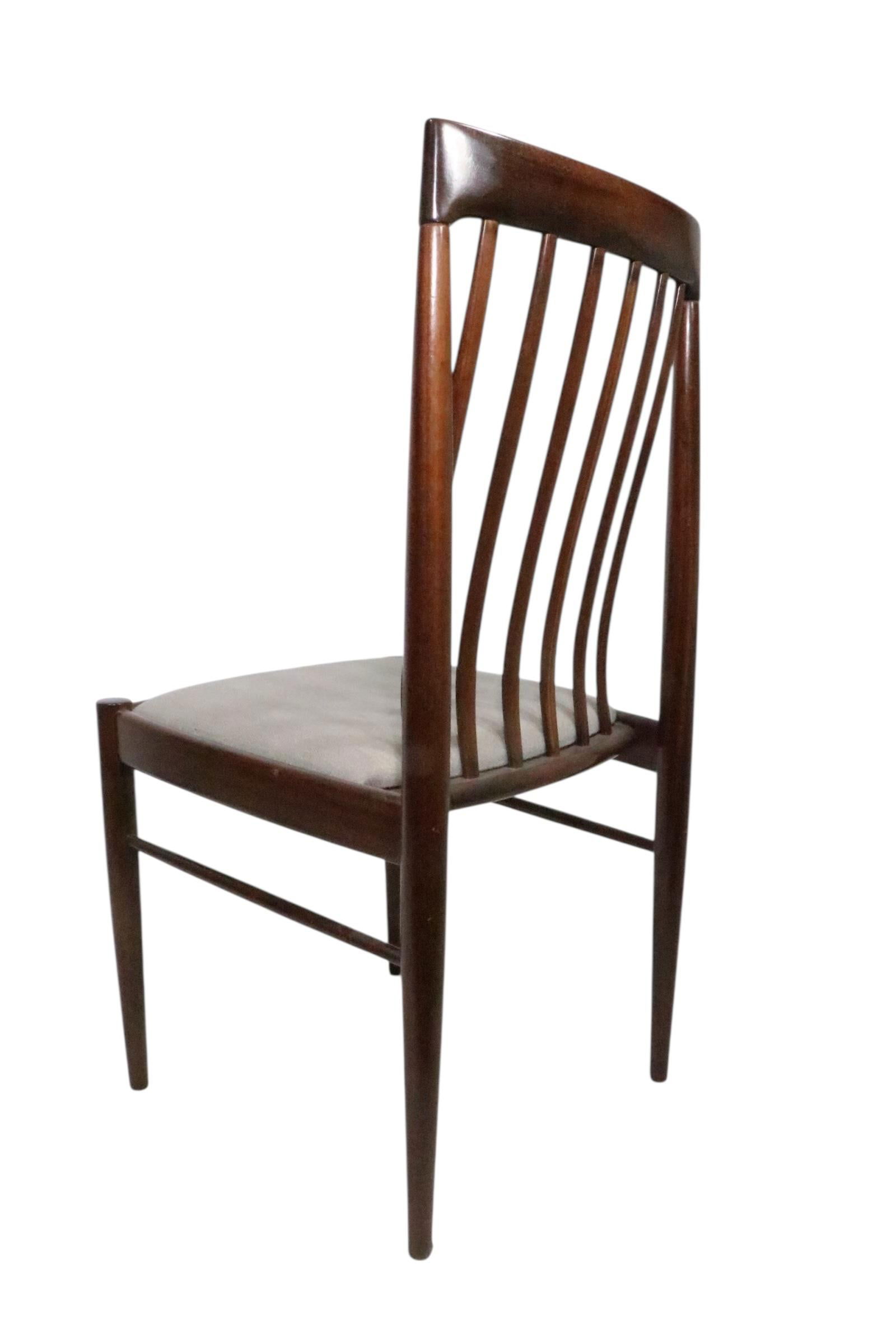 Set of Six Mid Century Danish Modern Dining Chairs by H. W. Klein for Bramin Mobler - 7