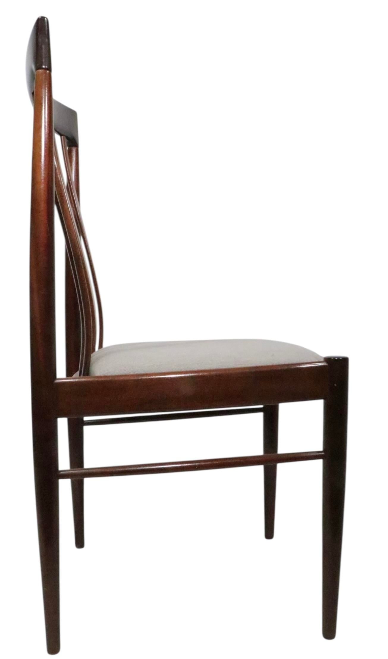 Set of Six Mid Century Danish Modern Dining Chairs by H. W. Klein for Bramin Mobler - 9