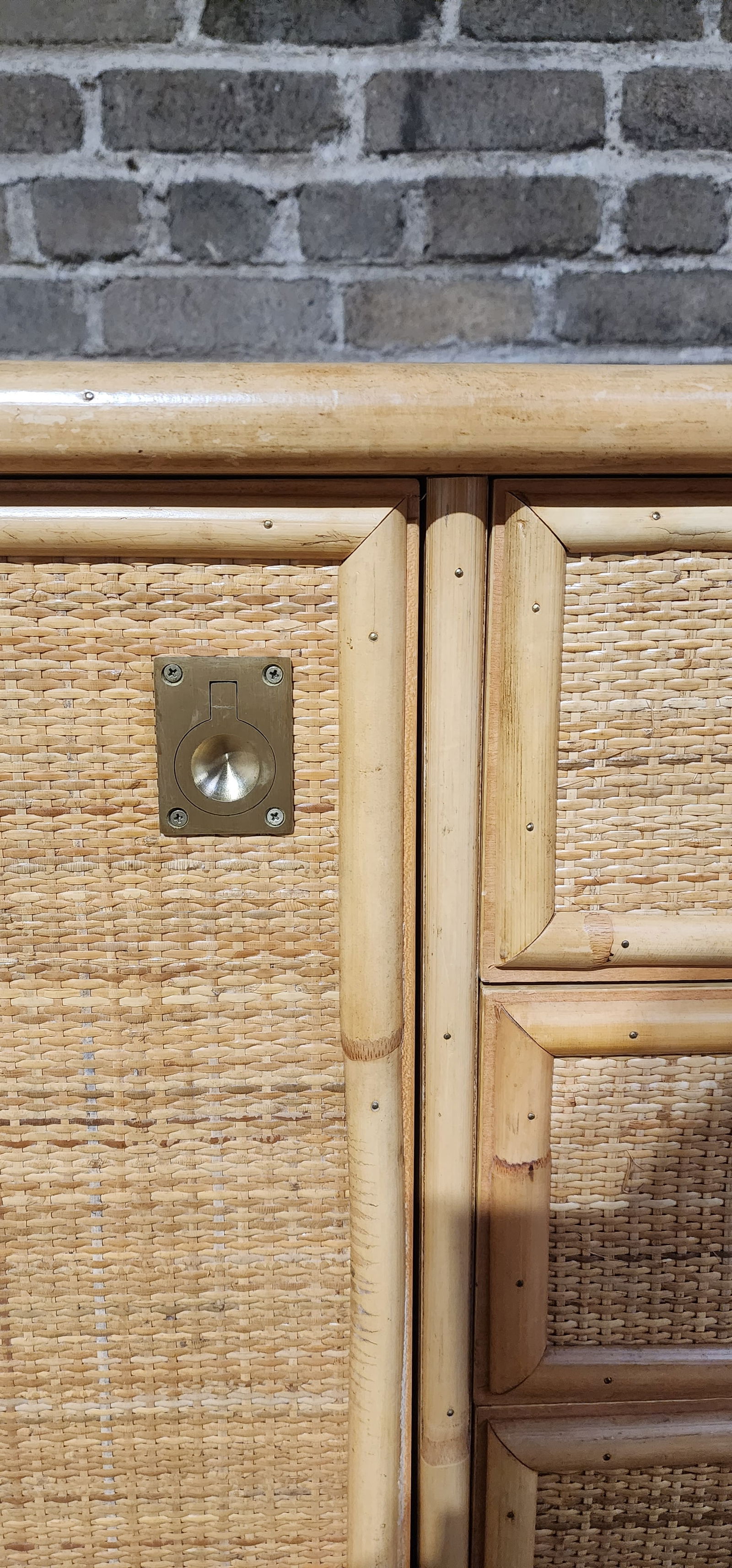 Dal Vera Credenza, Bamboo & Rattan, Made in Italy, 1970s - 7