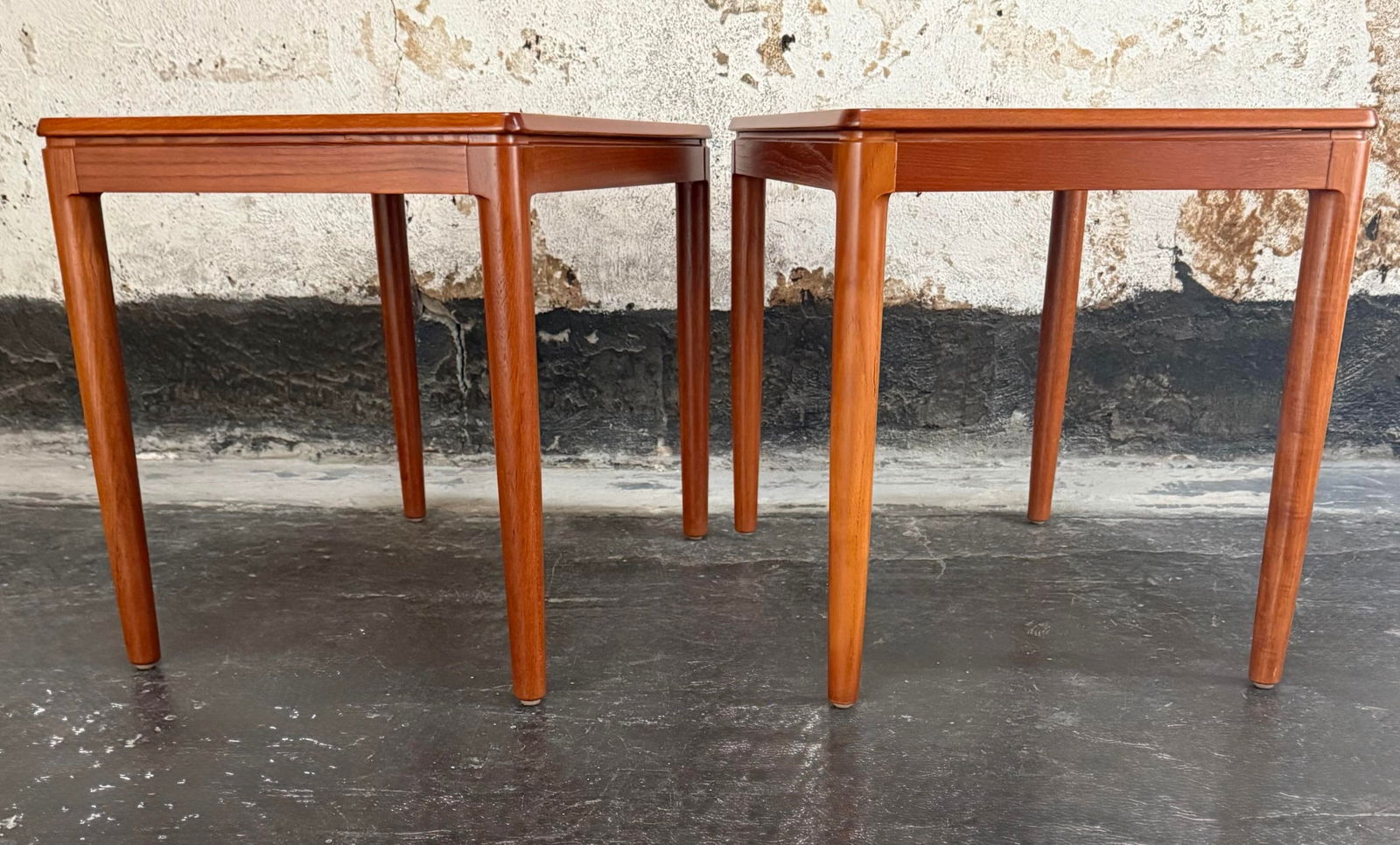 Pair of Mid-Century Modern Teak End Tables by Göte Möbler Nässjö, Sweden c.1960 - 4