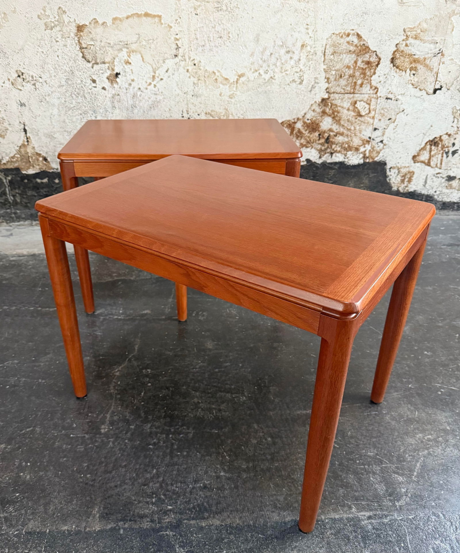 Pair of Mid-Century Modern Teak End Tables by Göte Möbler Nässjö, Sweden c.1960 - 6