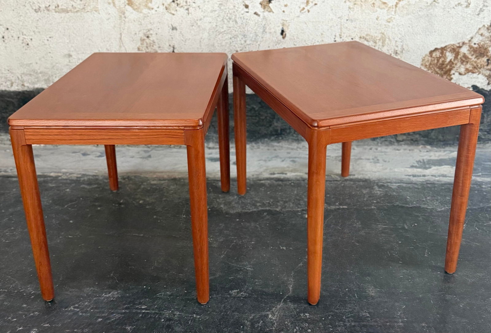 Pair of Mid-Century Modern Teak End Tables by Göte Möbler Nässjö, Sweden c.1960 - 8