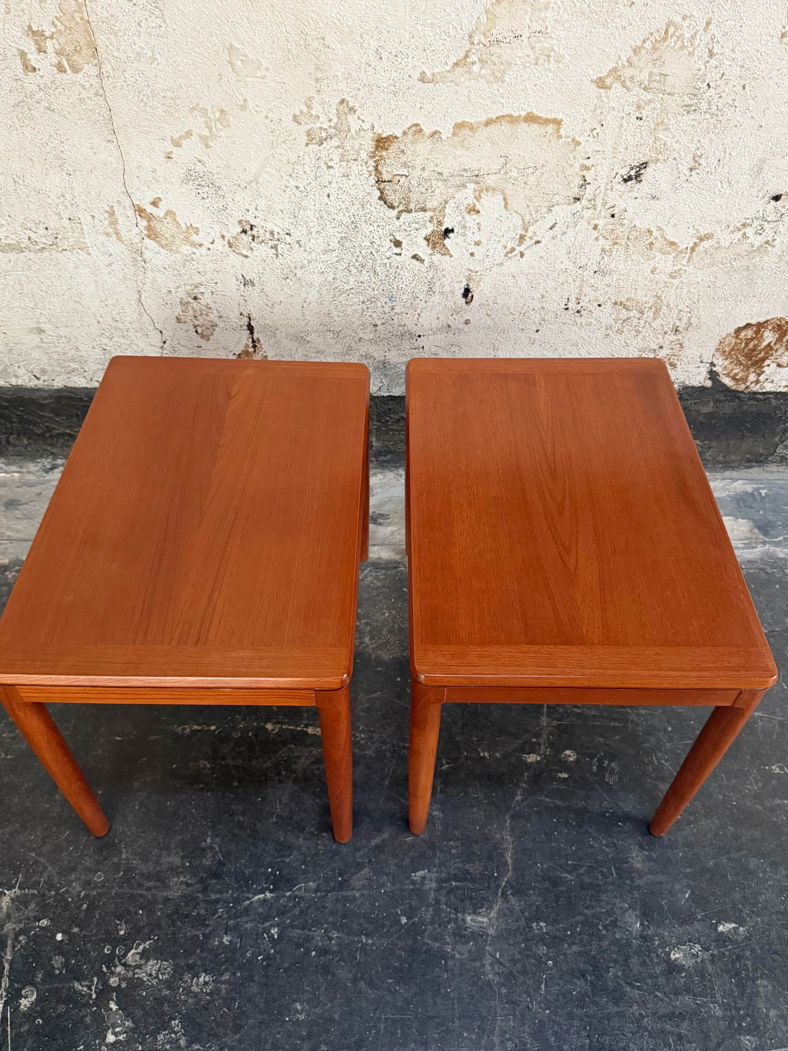 Pair of Mid-Century Modern Teak End Tables by Göte Möbler Nässjö, Sweden c.1960 - 9