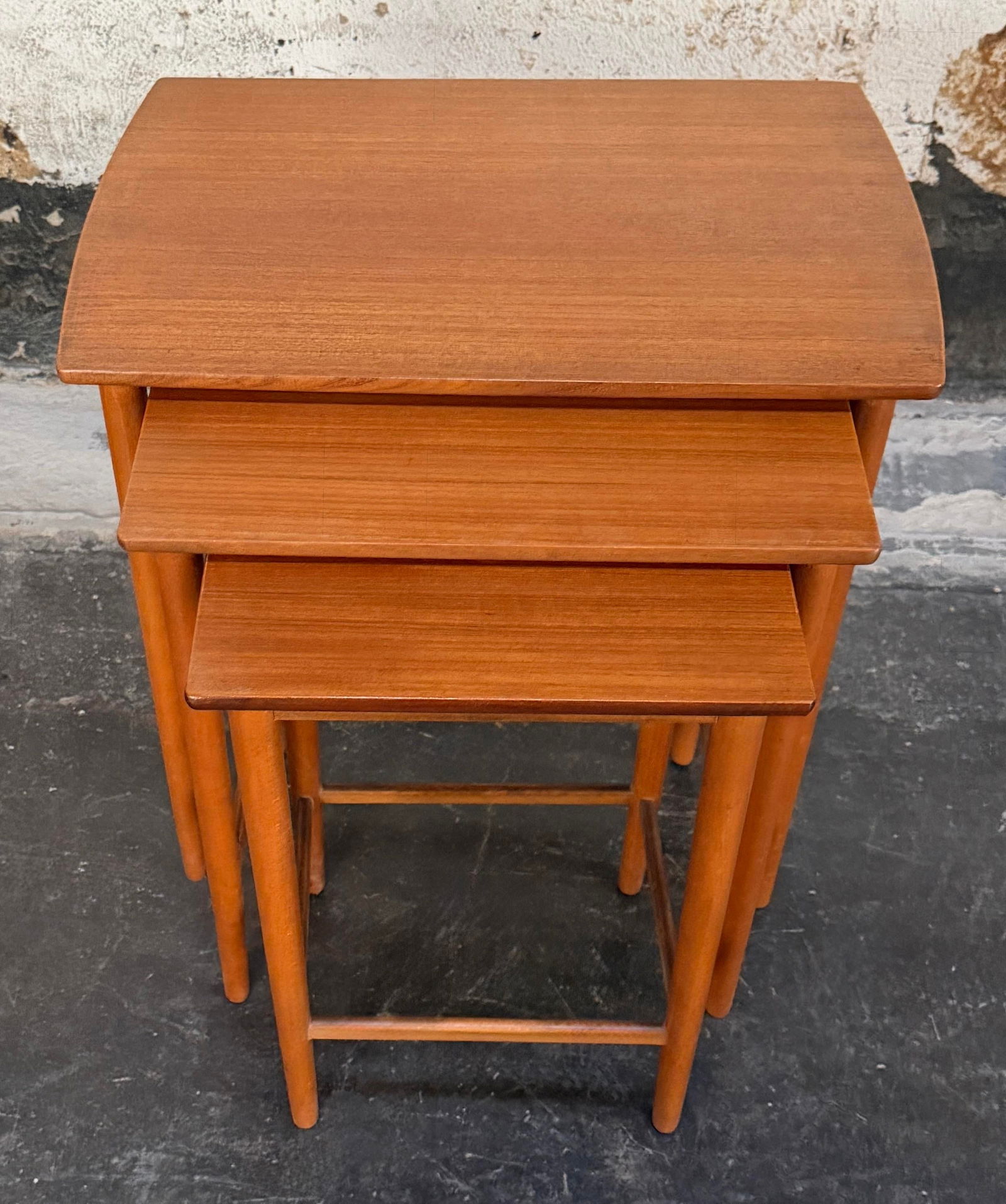 Set of 3 Mid-Century Modern Teak Nesting End Tables by Seffle Möbelfabrik C. 1950s - 5