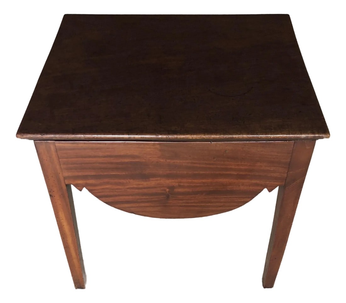 Antique Georgian English Mahogany Side Table-Flip Top (1 of 4)
