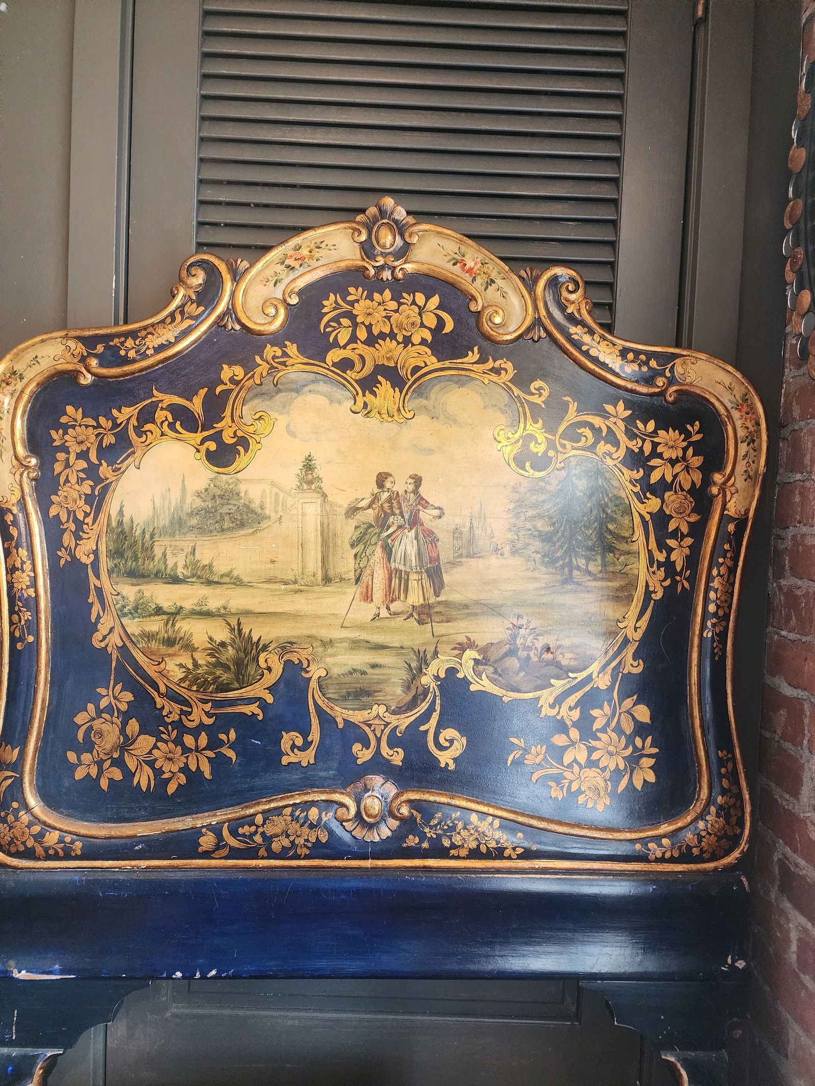 Incredible Pair of 19th Century Hand Painted Twin Beds. - 8