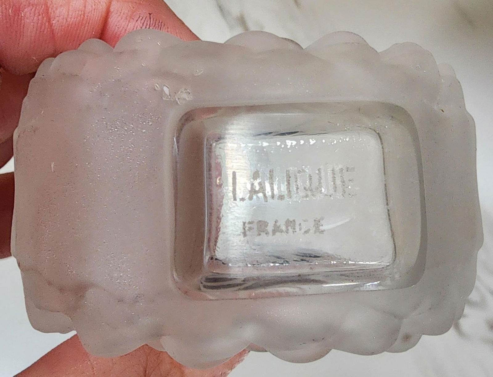 1900s 2 Lalique Dahlia Perfume Bottles - 2