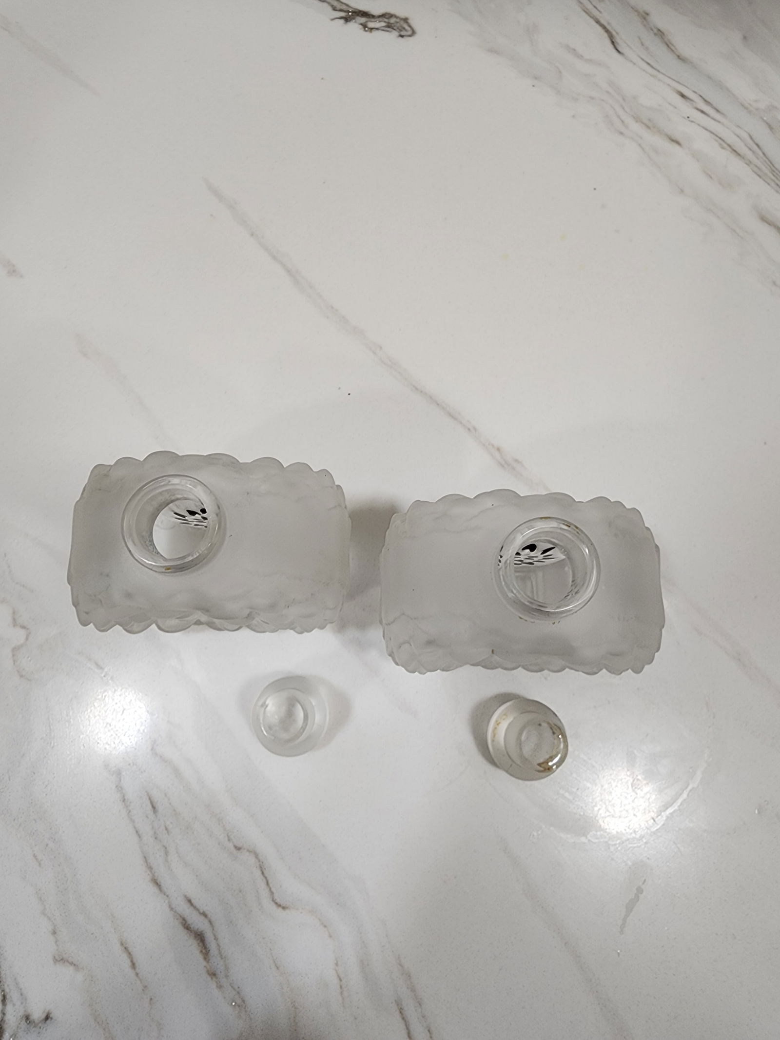 1900s 2 Lalique Dahlia Perfume Bottles - 6