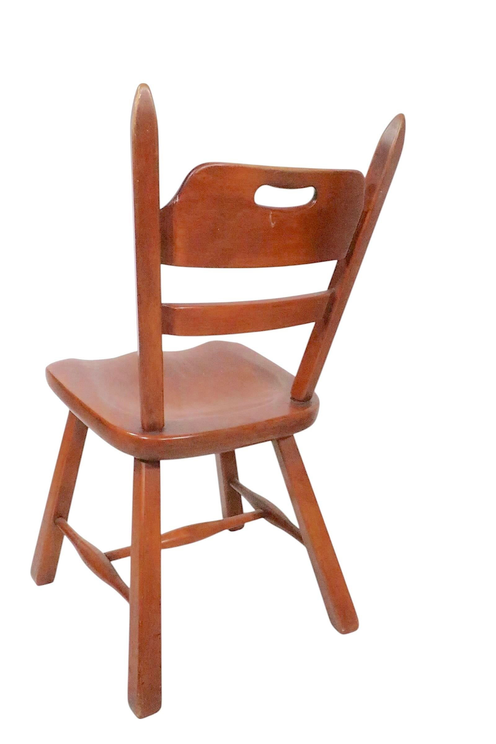 Set of Six Herman DeVries Cushman Colonial Dining Chairs With Early Metal Tag - 13