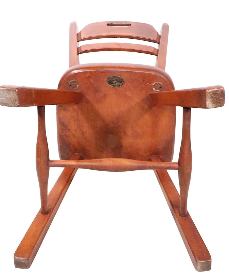 Set of Six Herman DeVries Cushman Colonial Dining Chairs With Early Metal Tag - 14