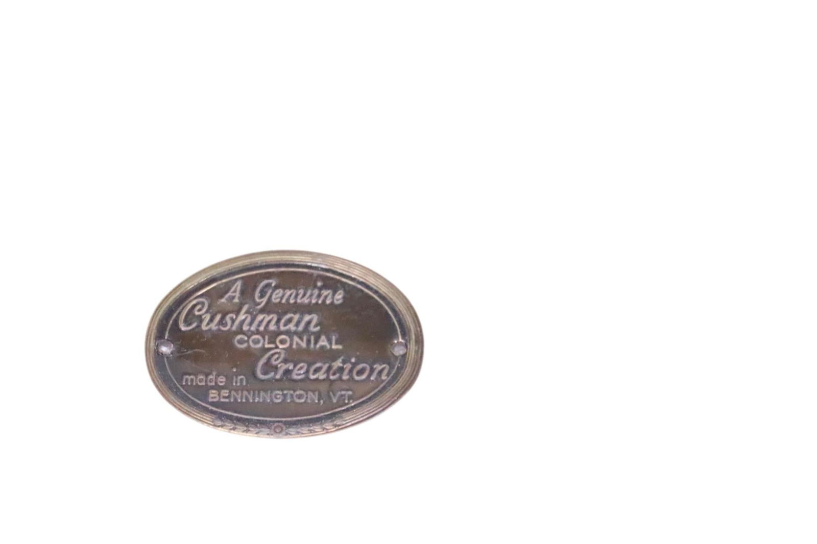 Set of Six Herman DeVries Cushman Colonial Dining Chairs With Early Metal Tag - 15