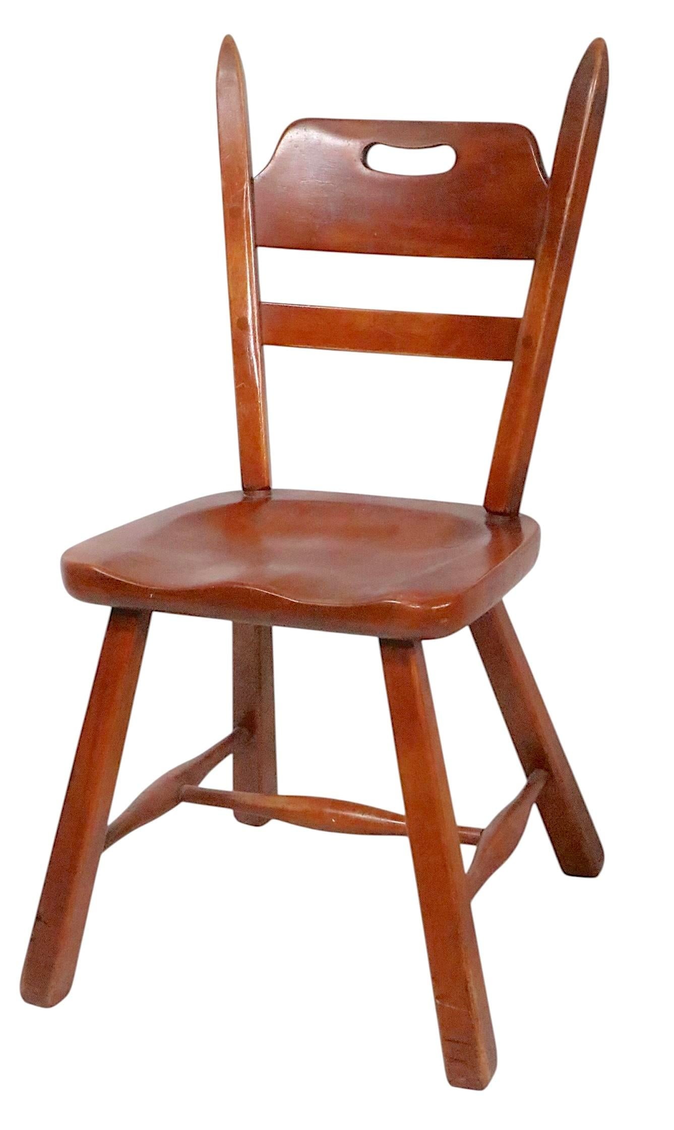 Set of Six Herman DeVries Cushman Colonial Dining Chairs With Early Metal Tag - 3