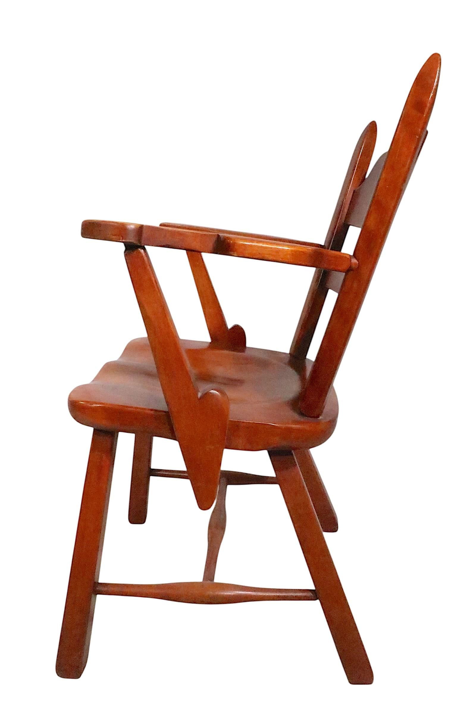 Set of Six Herman DeVries Cushman Colonial Dining Chairs With Early Metal Tag - 6