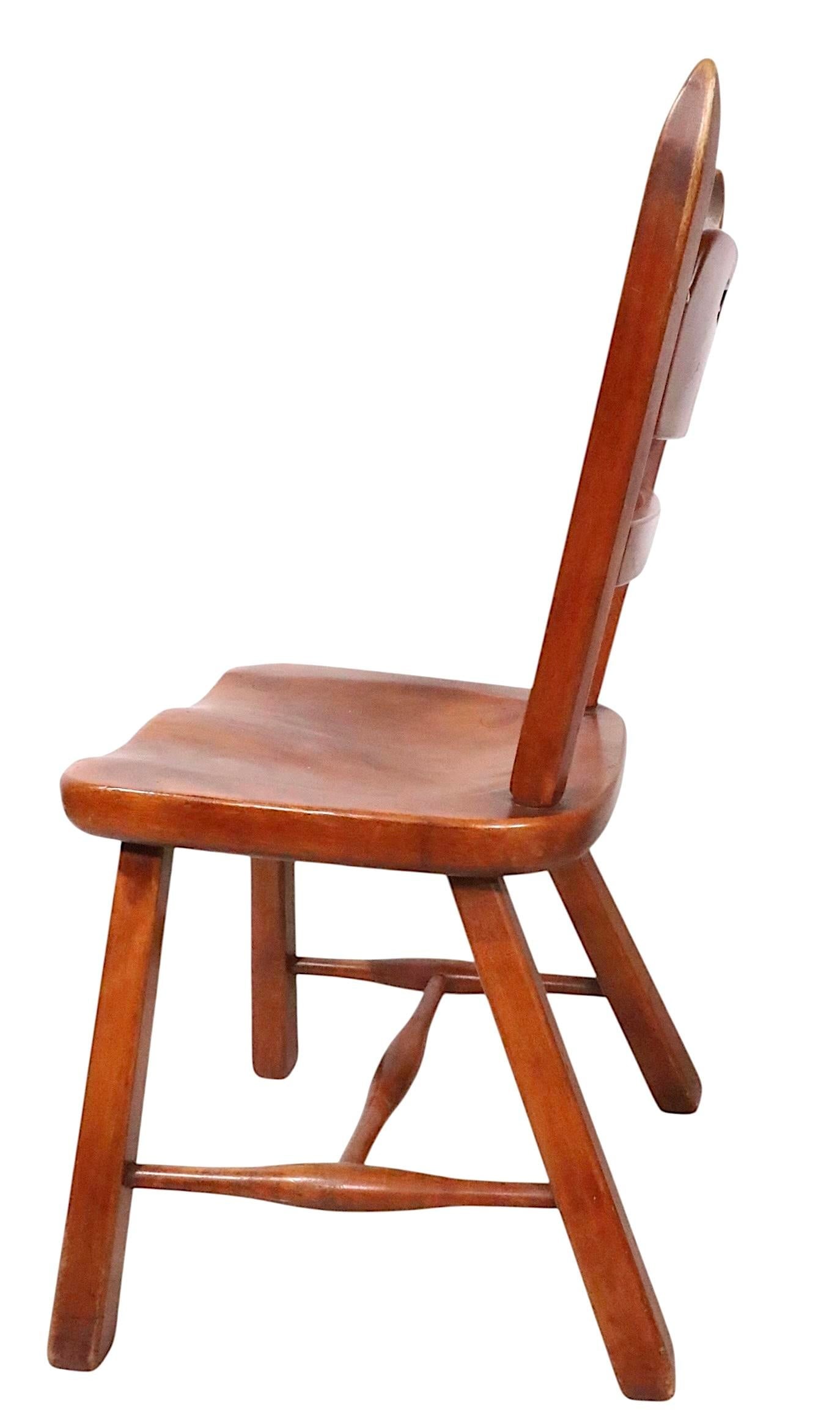 Set of Six Herman DeVries Cushman Colonial Dining Chairs With Early Metal Tag - 9