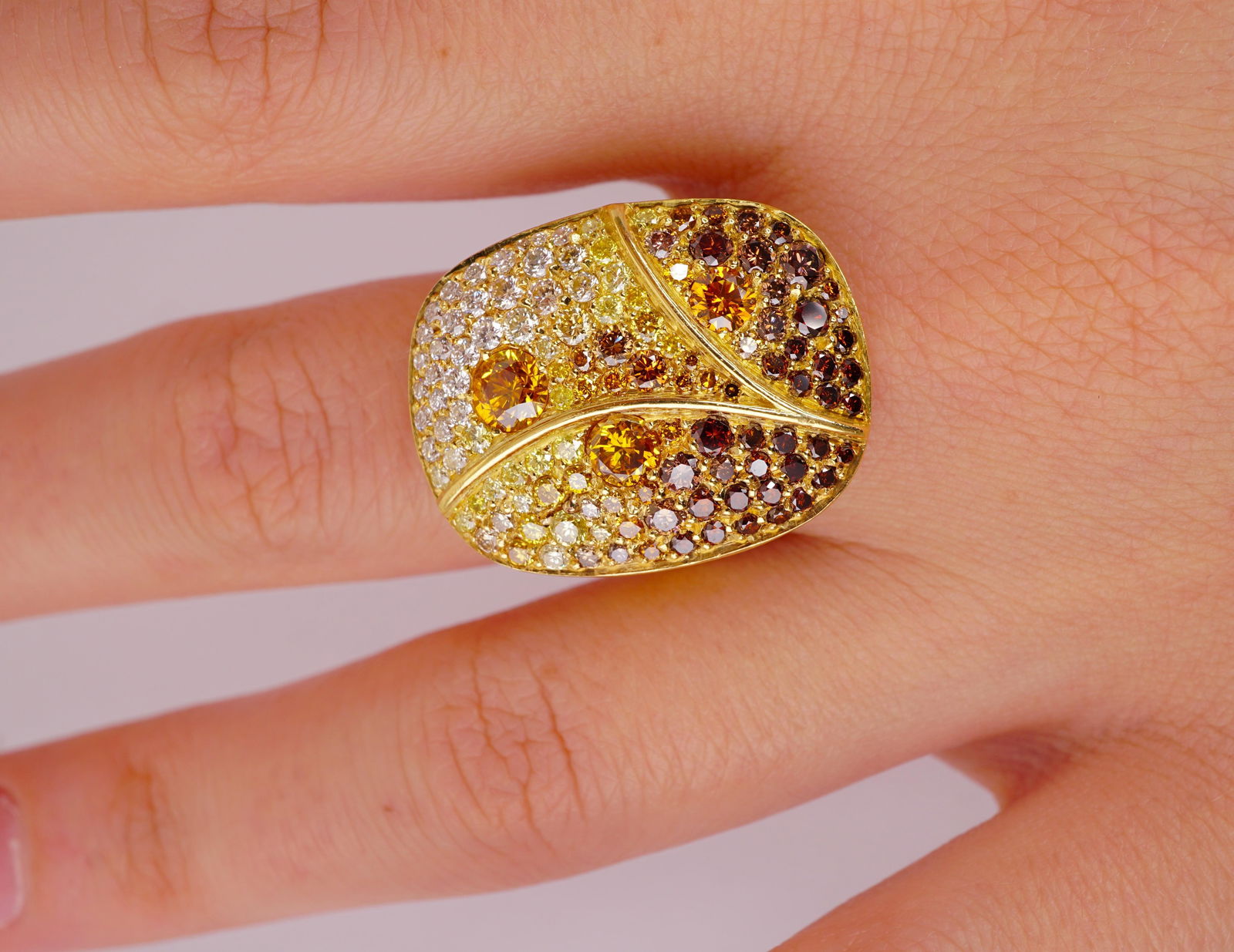 The Loch Fancy Colored Diamonds Simon Ardem New York Fall Collection Ring - 6