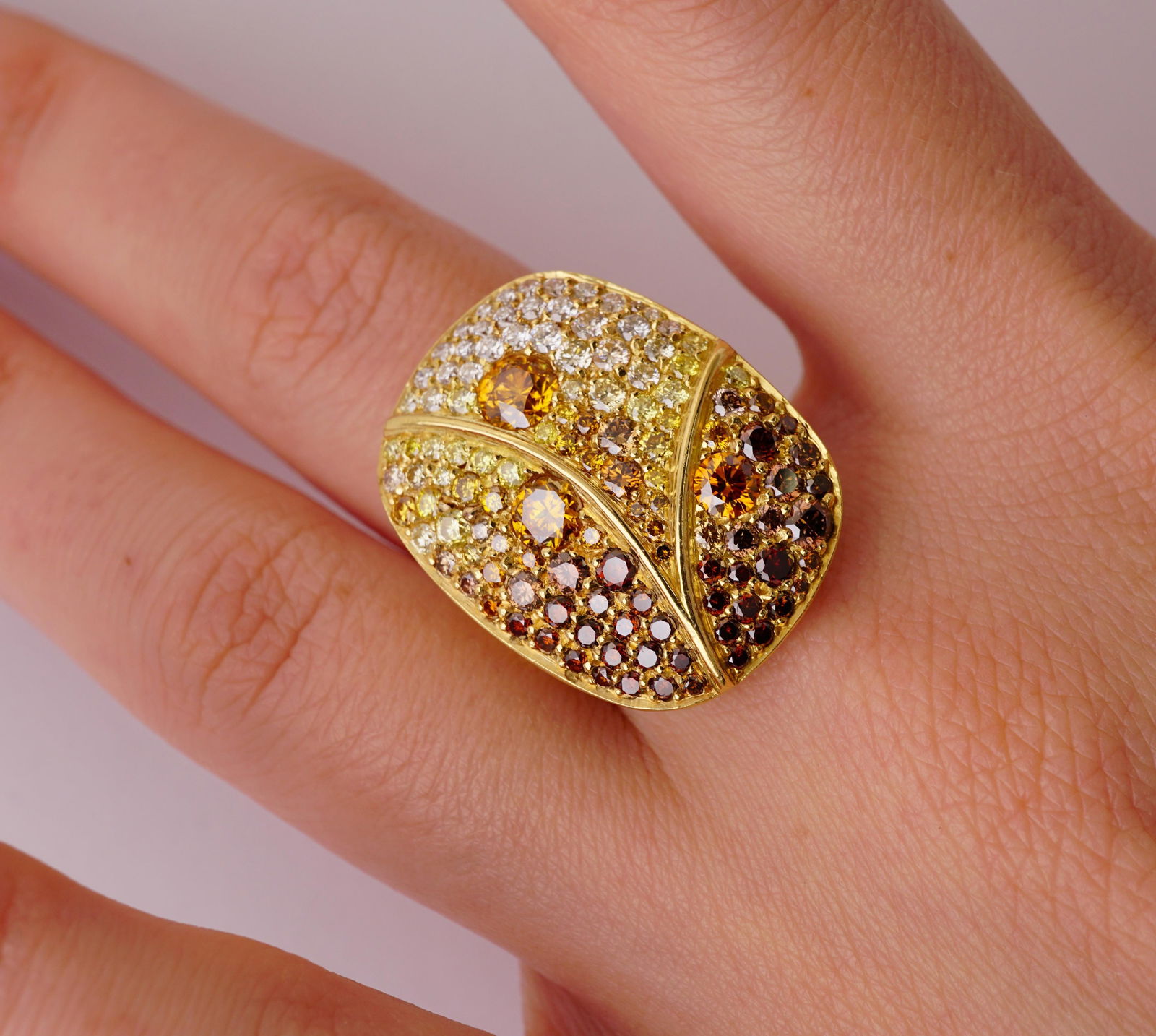 The Loch Fancy Colored Diamonds Simon Ardem New York Fall Collection Ring - 7