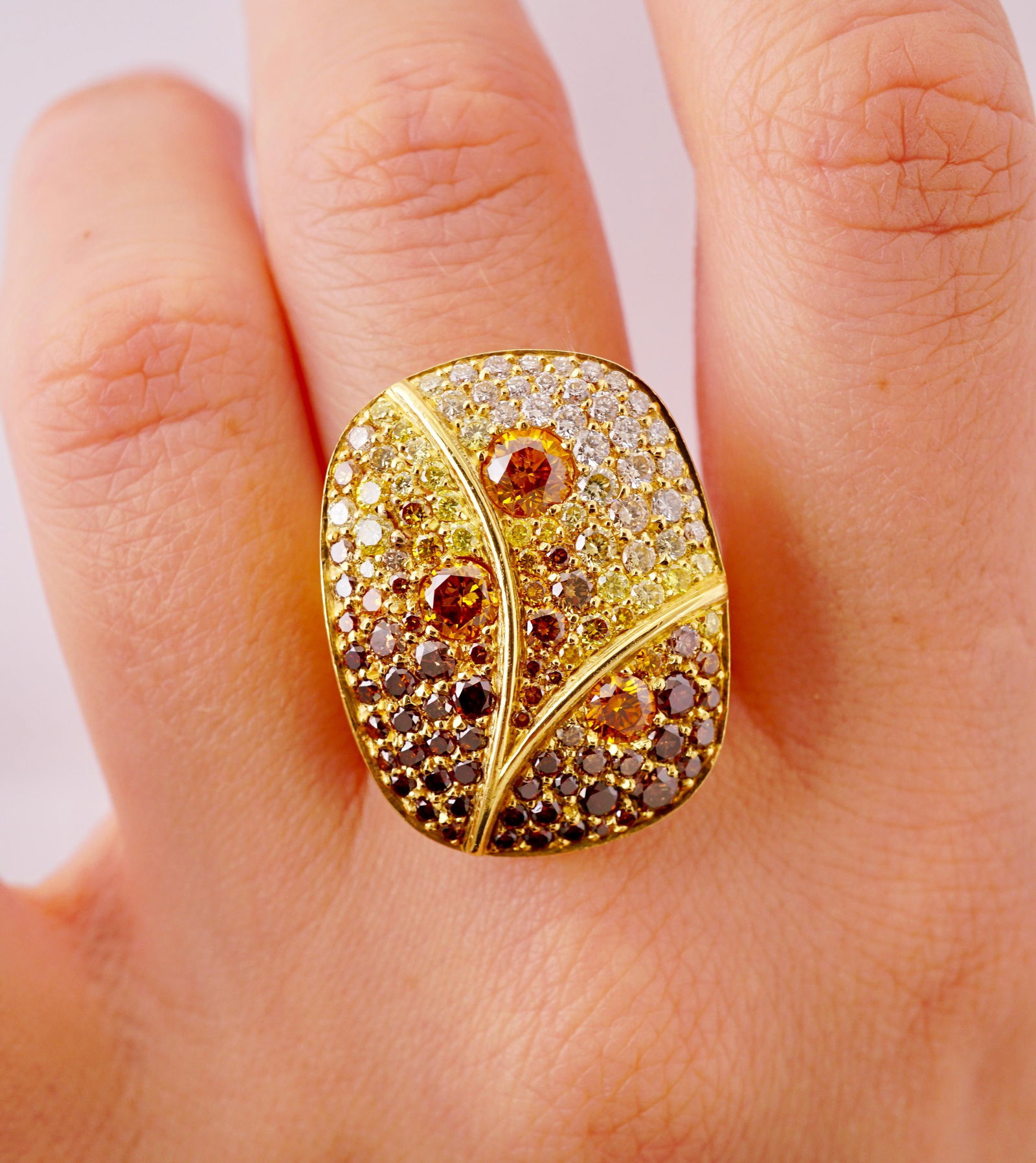 The Loch Fancy Colored Diamonds Simon Ardem New York Fall Collection Ring - 8