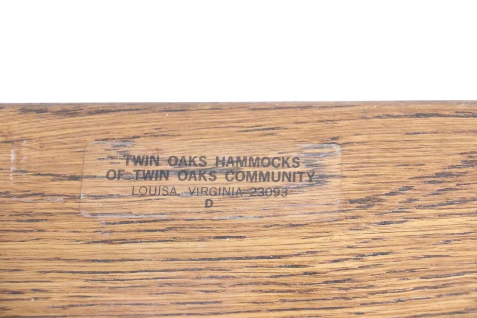 Oak and Rope Hanging Chair by Twin Oaks Hammocks - 6