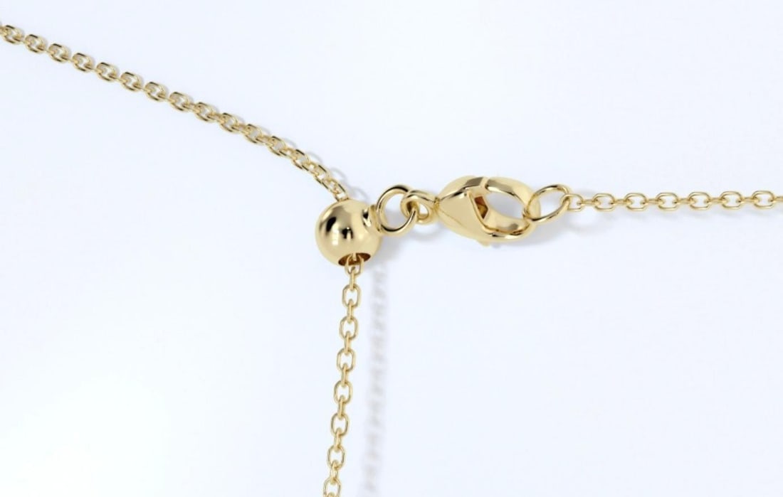 GIA certified 1.00 carat F VS2 emerald cut diamond East-West pendant - 3