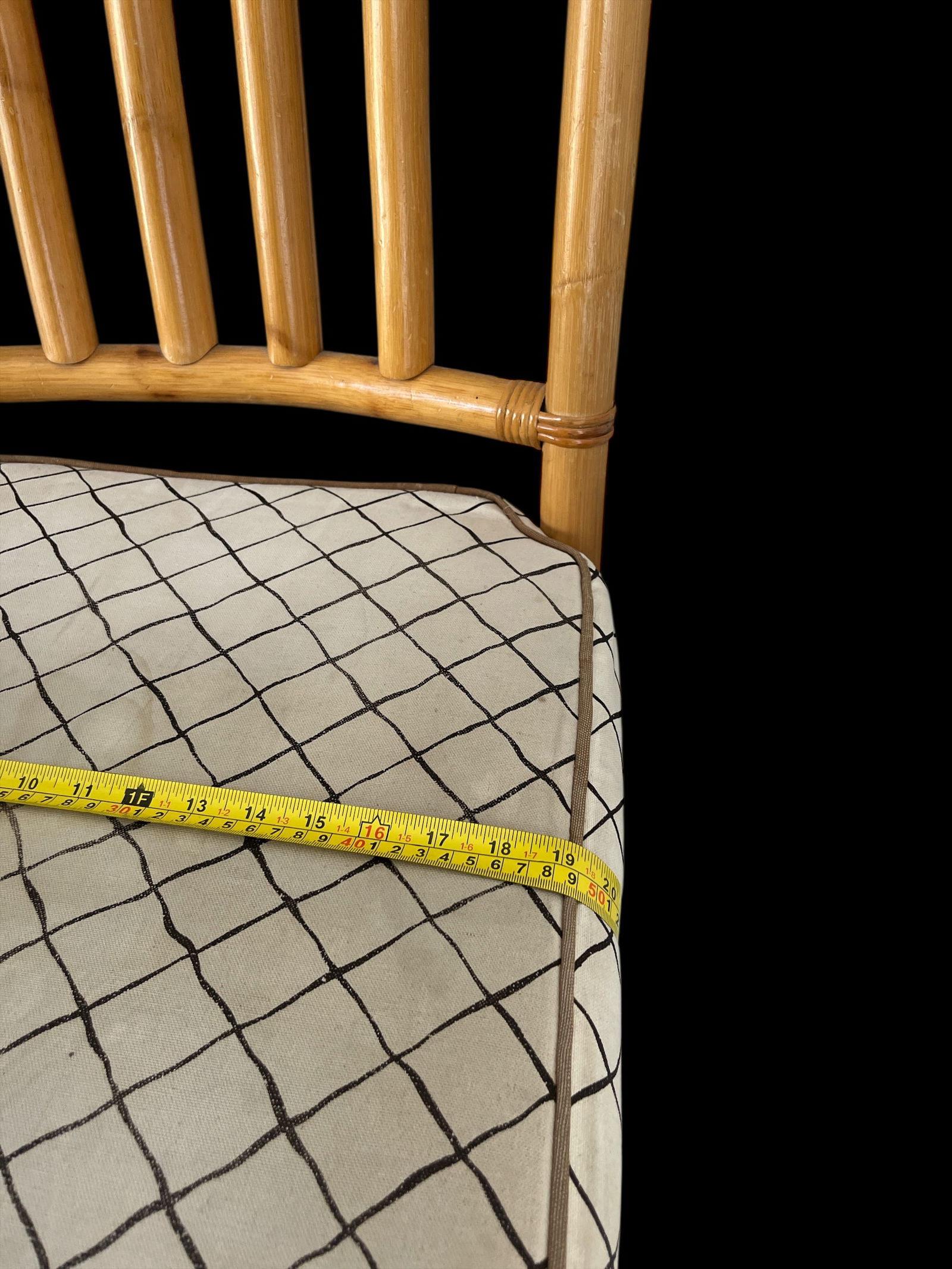 1970s Chinese Chippendale Bamboo Side Chair With Cushioned Seat - 10