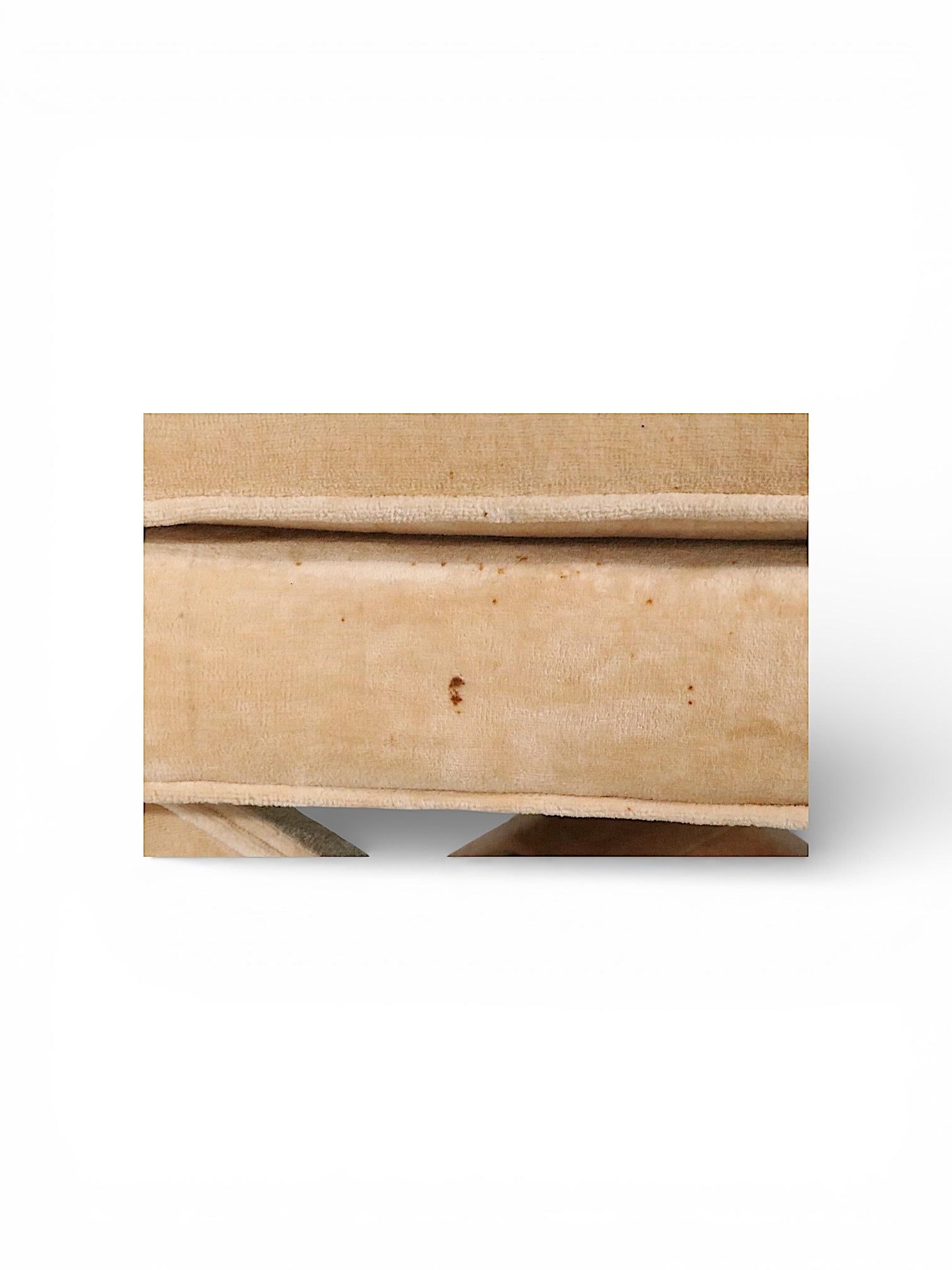 Mid 20th Century Hollywood Regency Stool Upholstered Ottoman - 11