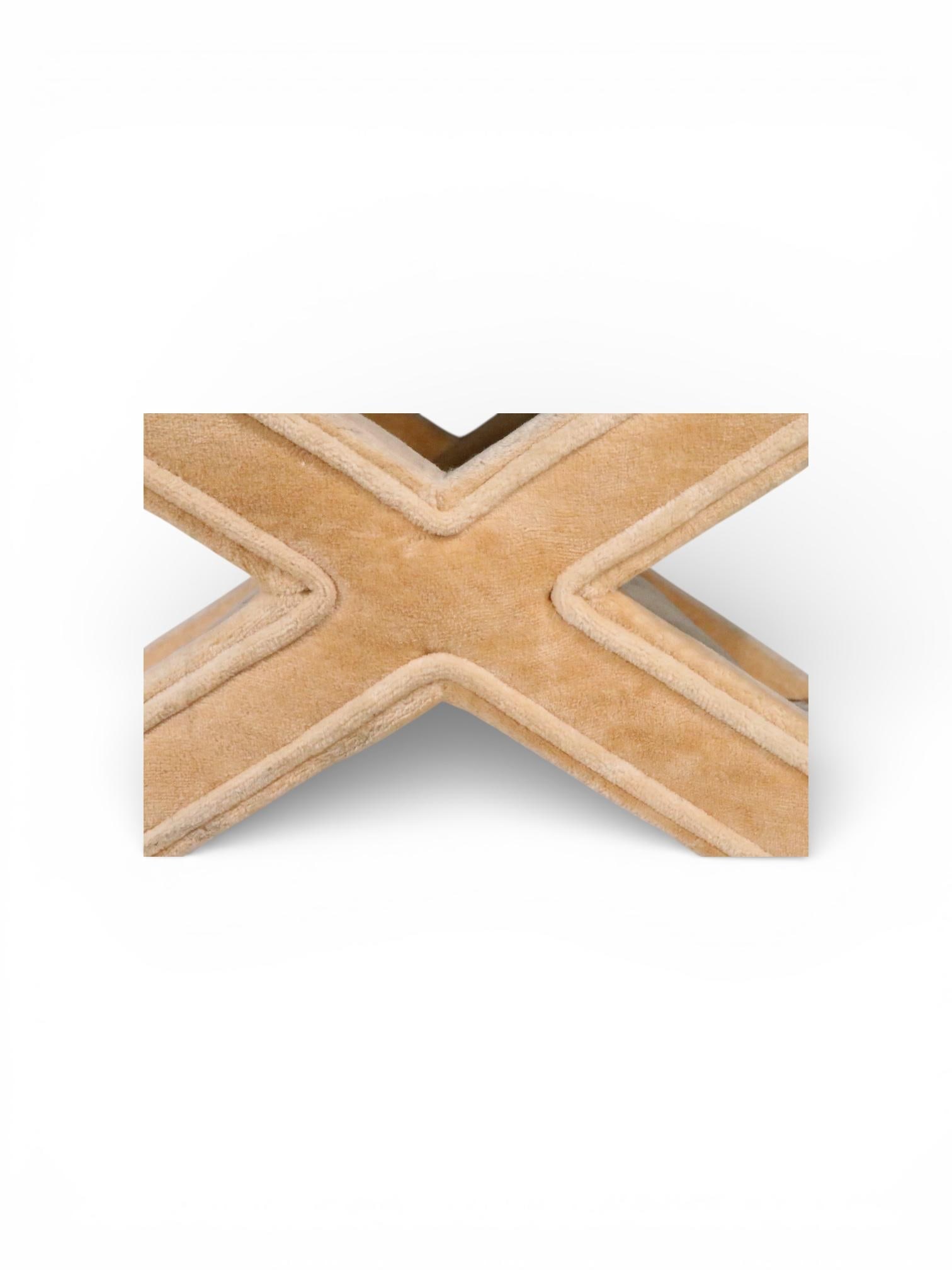 Mid 20th Century Hollywood Regency Stool Upholstered Ottoman - 7