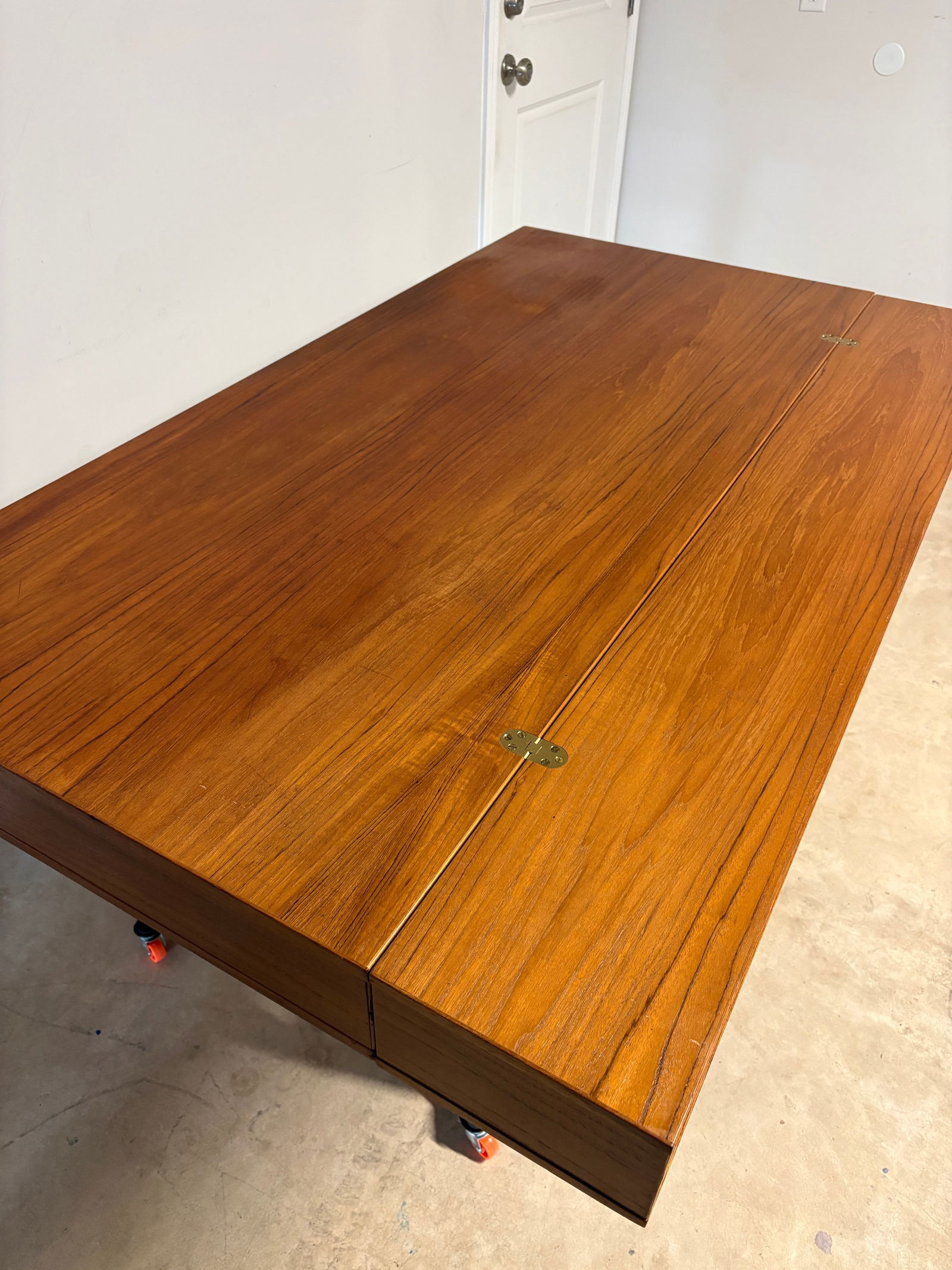 1960s Mid-Century Modern Danish Teak Flip-Top Desk by Peter LÃ¸vig Nielsen - 18