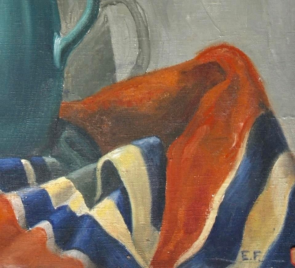 Original 1940's "Still Life With Cherry Blossoms"-Signed - 2