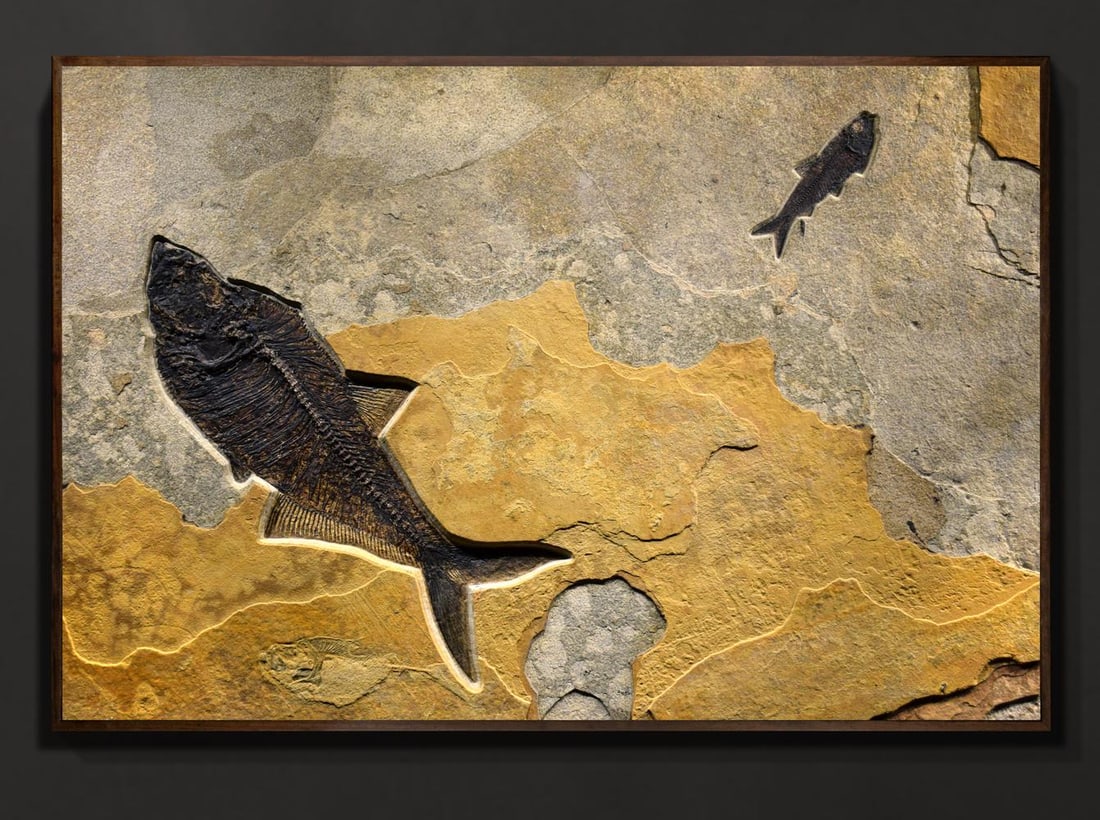 Fossil Fish Mural 8780am - 2